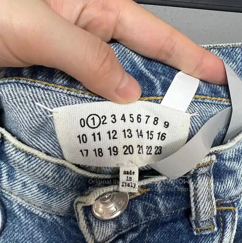 Maison Margiela Maison Margiela Blue Cutout Denim Pants . Size 29" - 3 Thumbnail