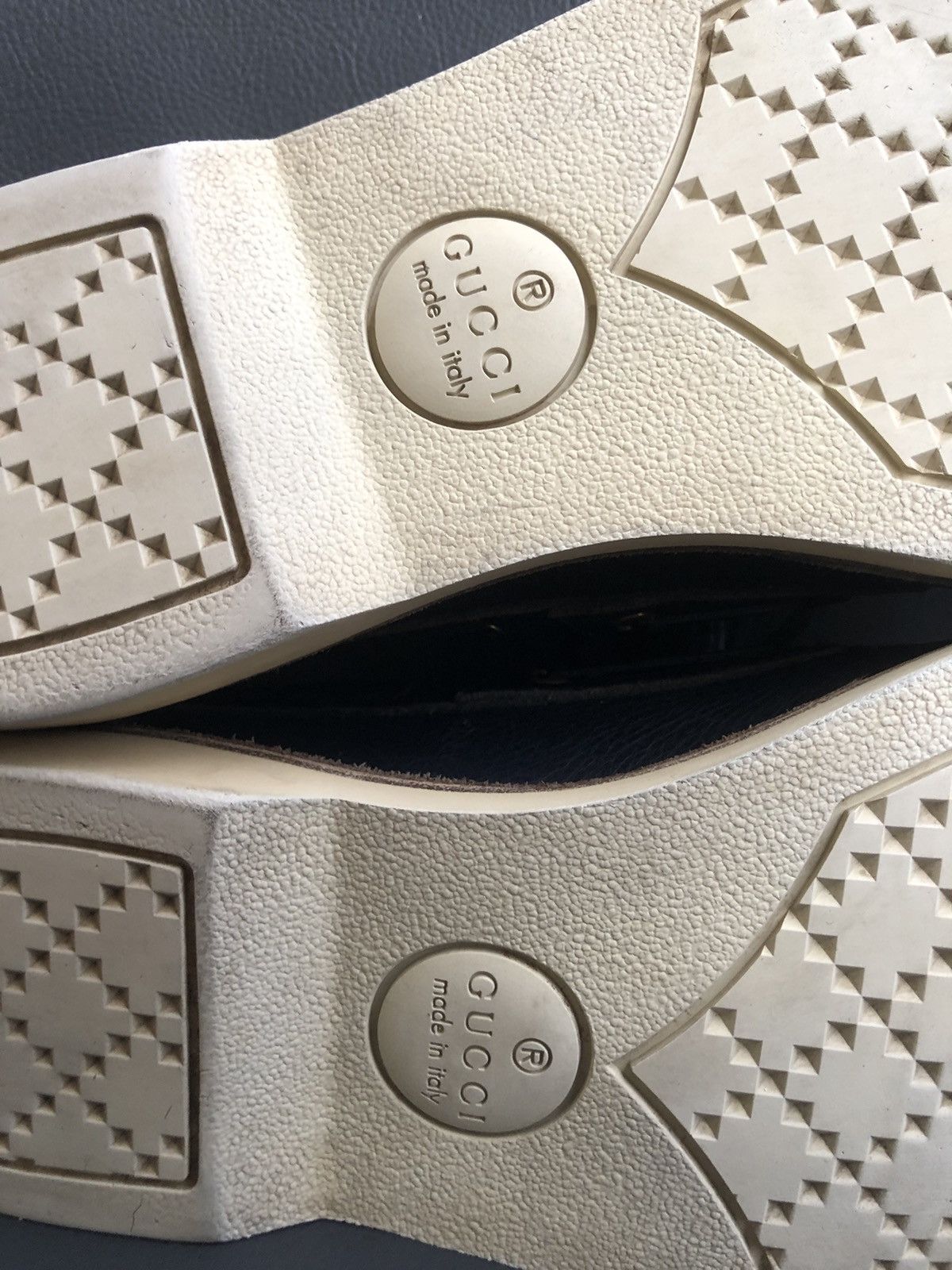 Gucci Gucci 473481 Blue Leather Men’s Boat shoes Sie 6.5 Size US 6.5 / EU 39-40 - 17 Thumbnail