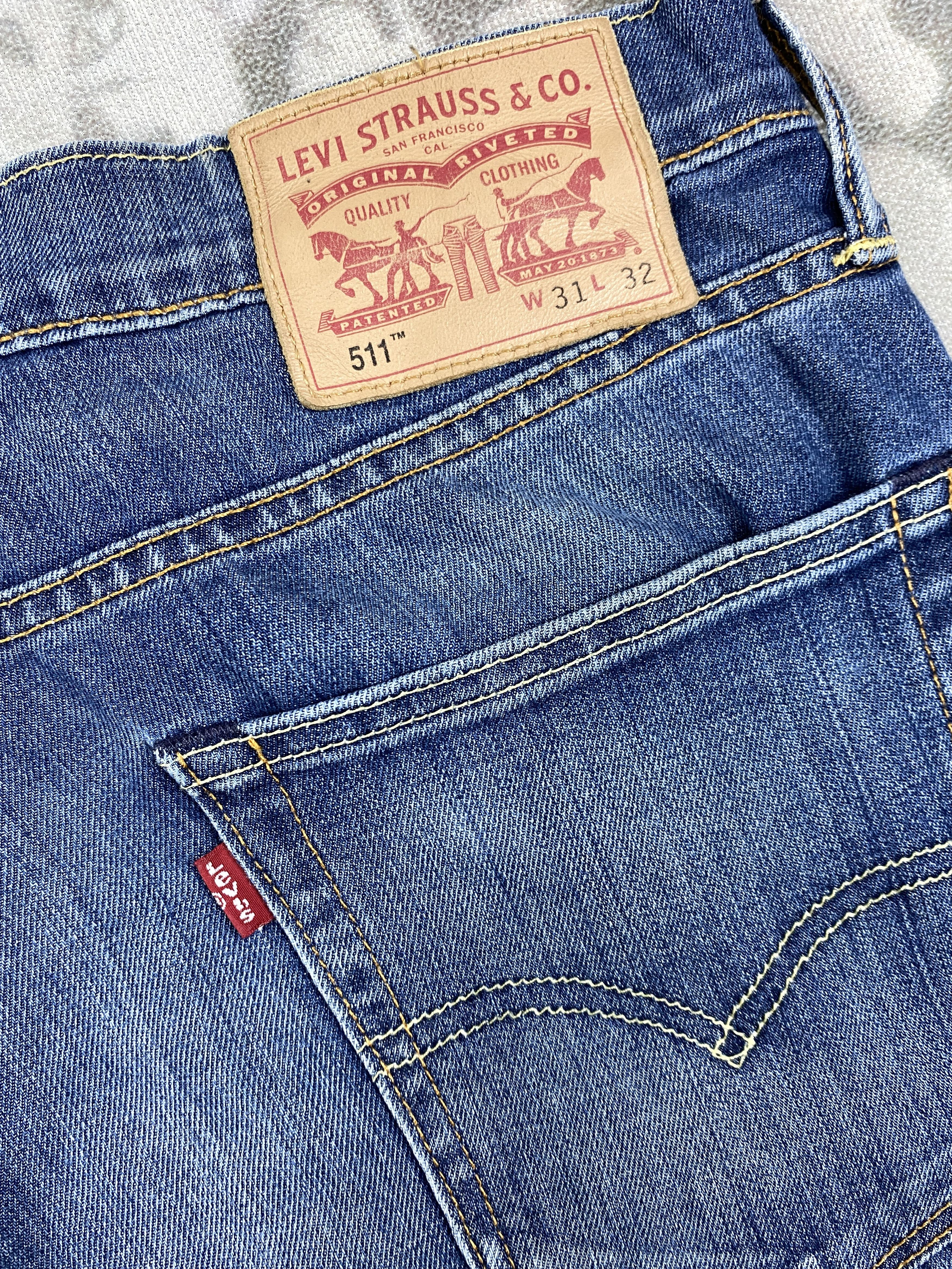 Levi's Distressed Blue Levi's 511 Jeans 33x28.5 Denim -SJ142 Size US 33 - 15 Thumbnail