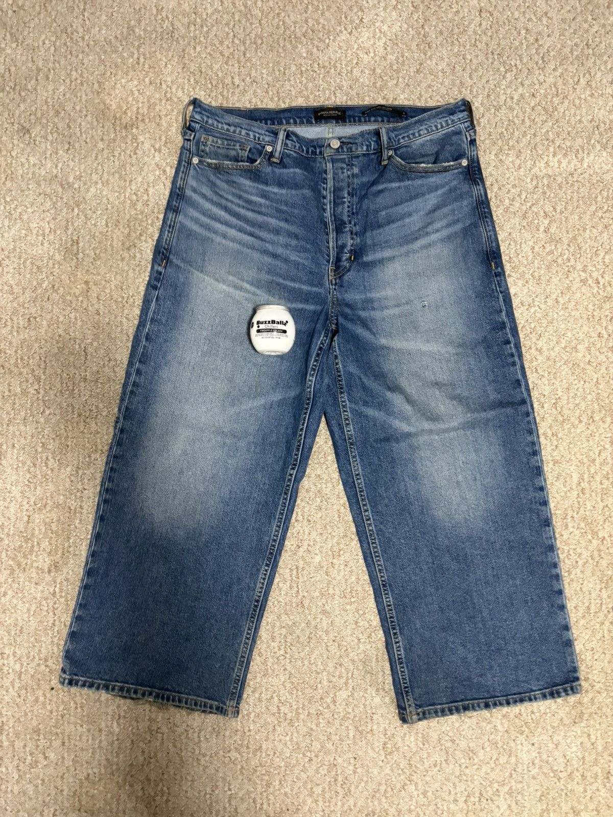Banana Republic Blue Baggy Denim Size US 33 - 1 Thumbnail