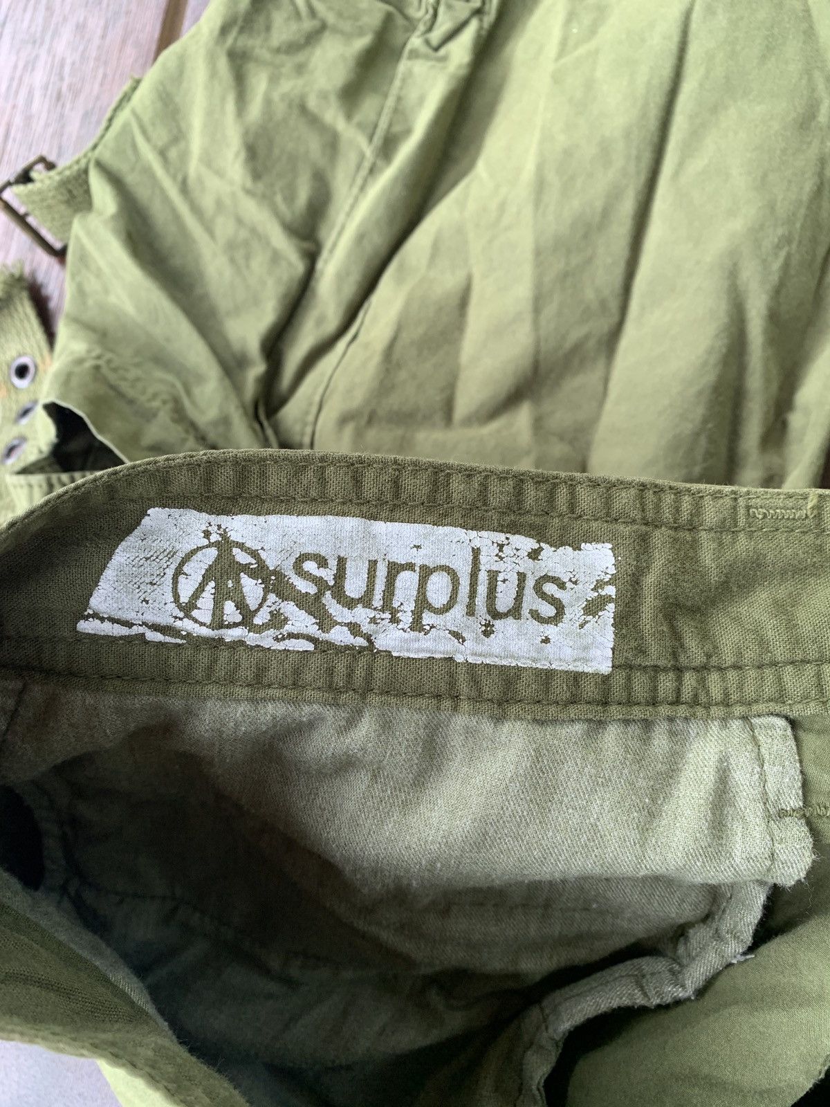 Surplus Research Surplus Japan olive green cropped pants Size US 33 - 4 Thumbnail