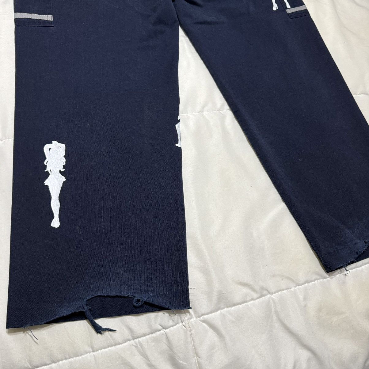 Vintage Custom Blue Cargo Pants Size US 36 / EU 52 - 10 Thumbnail