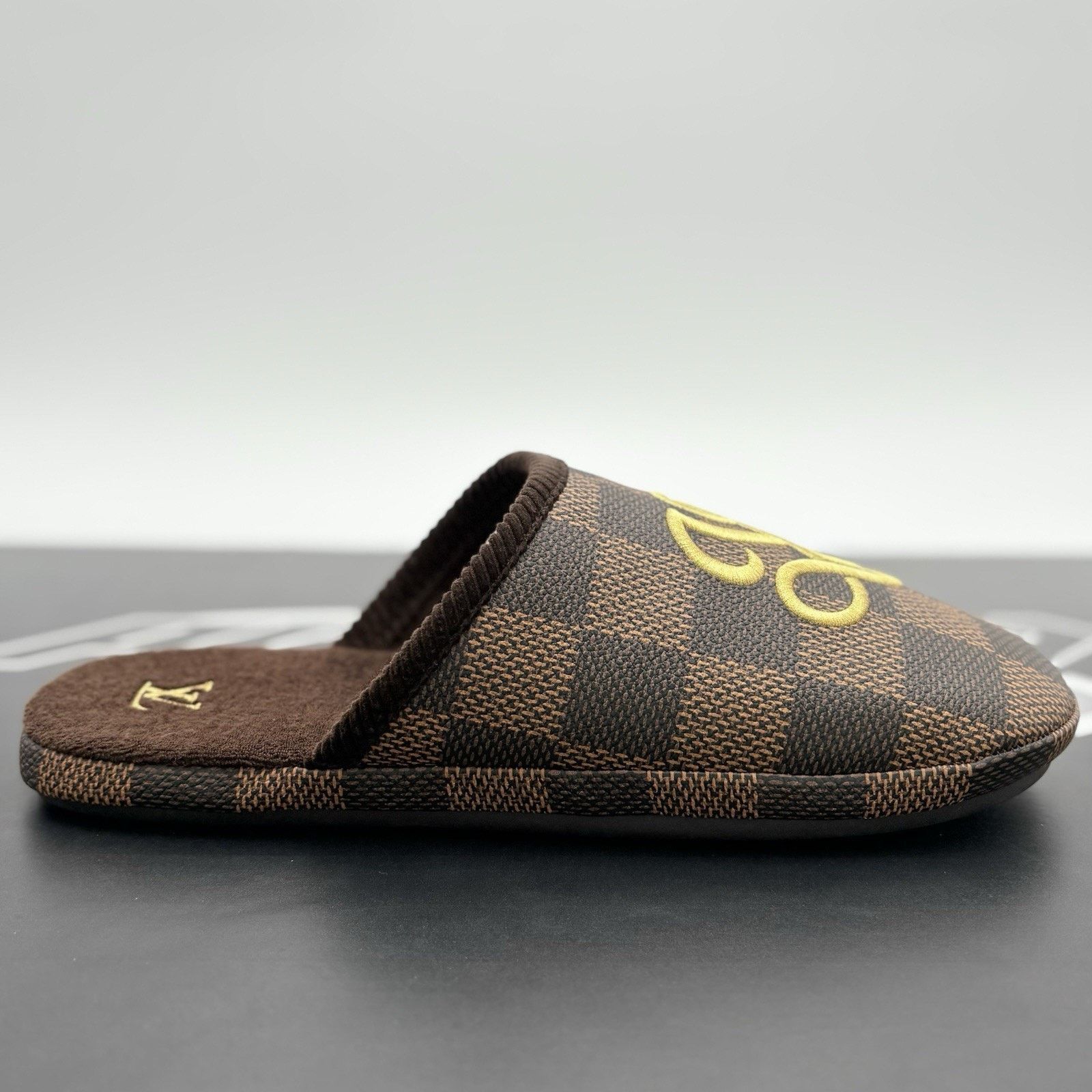Louis Vuitton Louis Vuitton Palace Slipper Damier Pop ' Ebene ' | NEW! Size US 12 / EU 45 - 2 Thumbnail