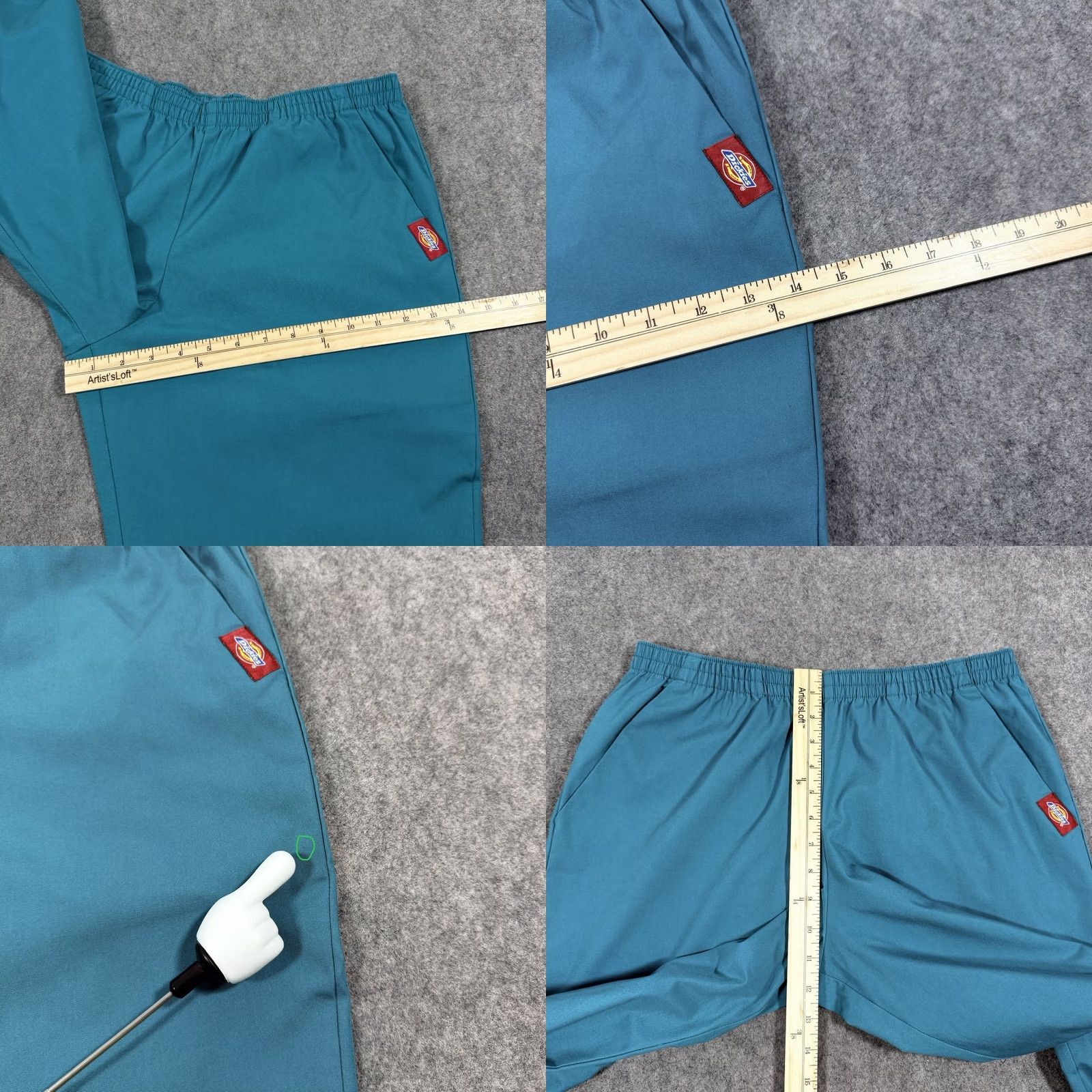 Dickies Dickies Elastic Waist Scrub Pants Women Sz Medium (Actual 31x29.5) Teal Green Size 32" / US 10 / IT 46 - 9 Thumbnail