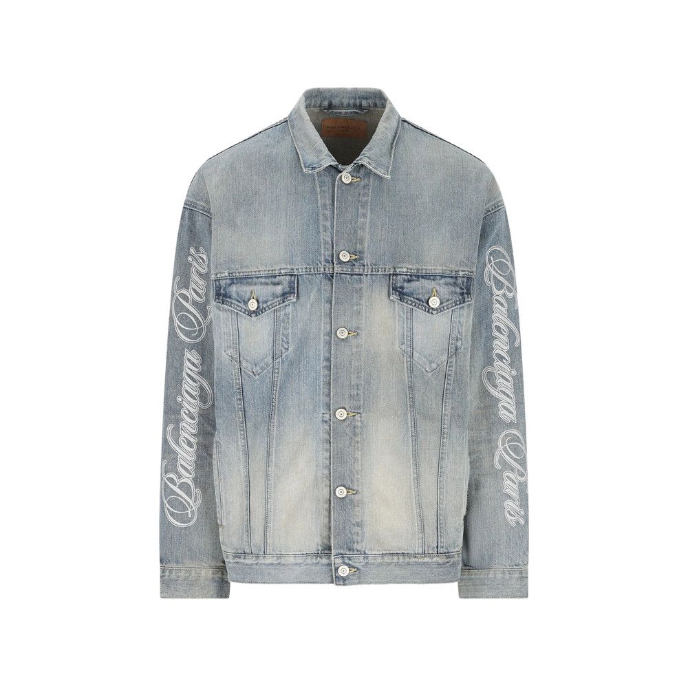 Balenciaga Balenciaga BLUE Jackets - Denim Jackets Size S / US 4 / IT 40 - 1 Thumbnail