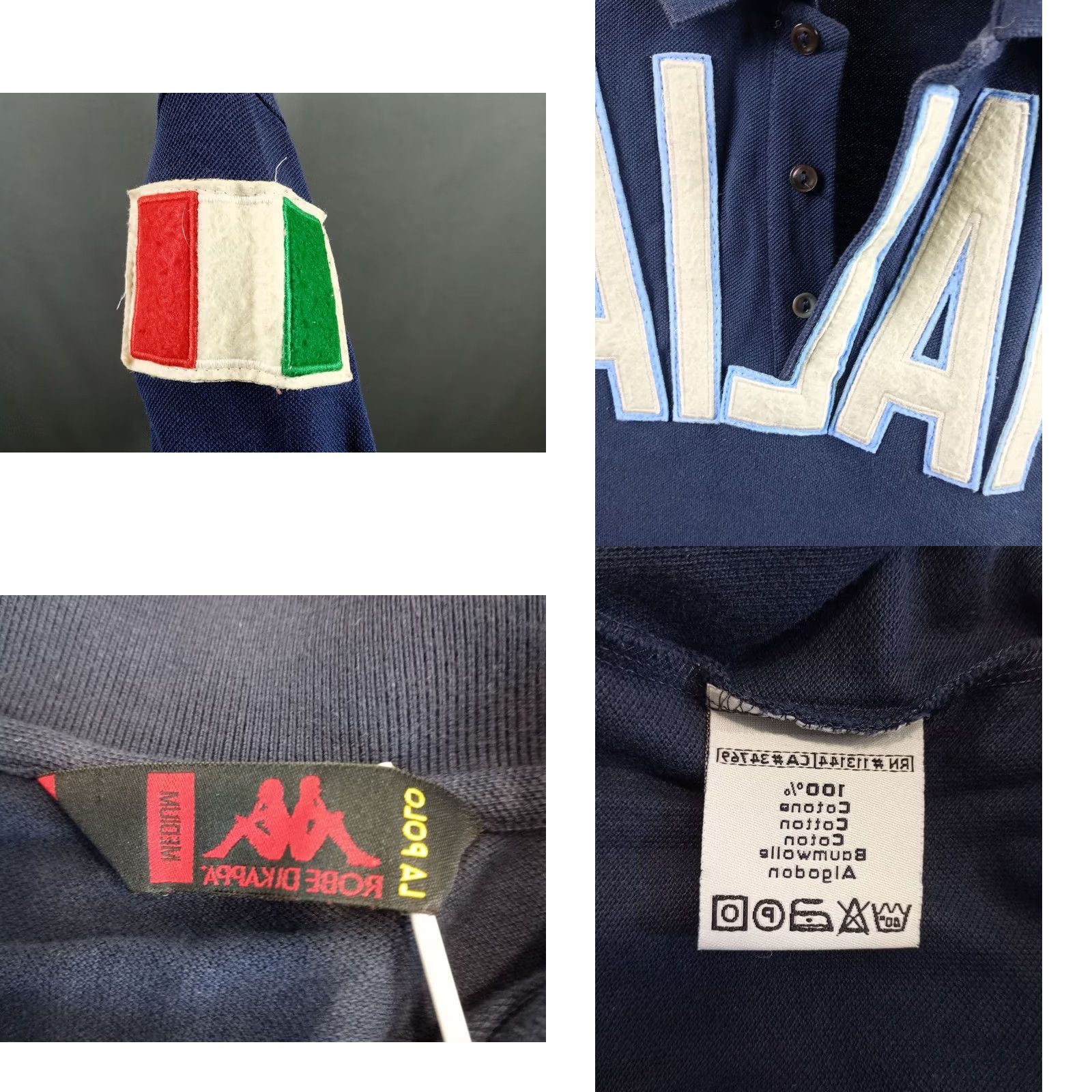 Kappa VINTAGE Kappa ITALIA Spell Out Polo Shirt Size M Size US M / EU 48-50 / 2 - 8 Thumbnail