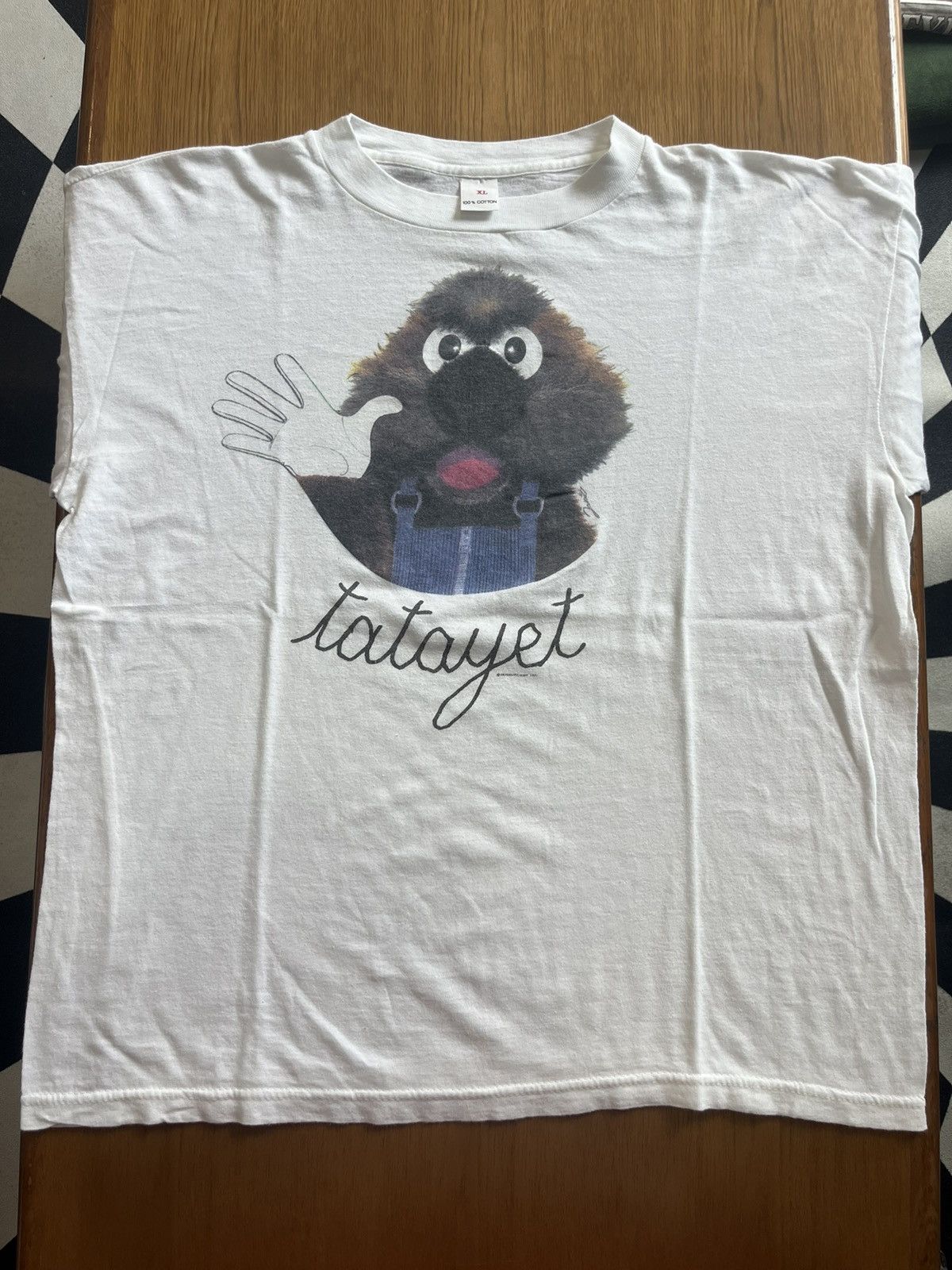 Arts & Science Vintage Tatayet Hand puppet by Michel Dejeneffe 91’s Tshirt Size US XL / EU 56 / 4 - 3 Thumbnail