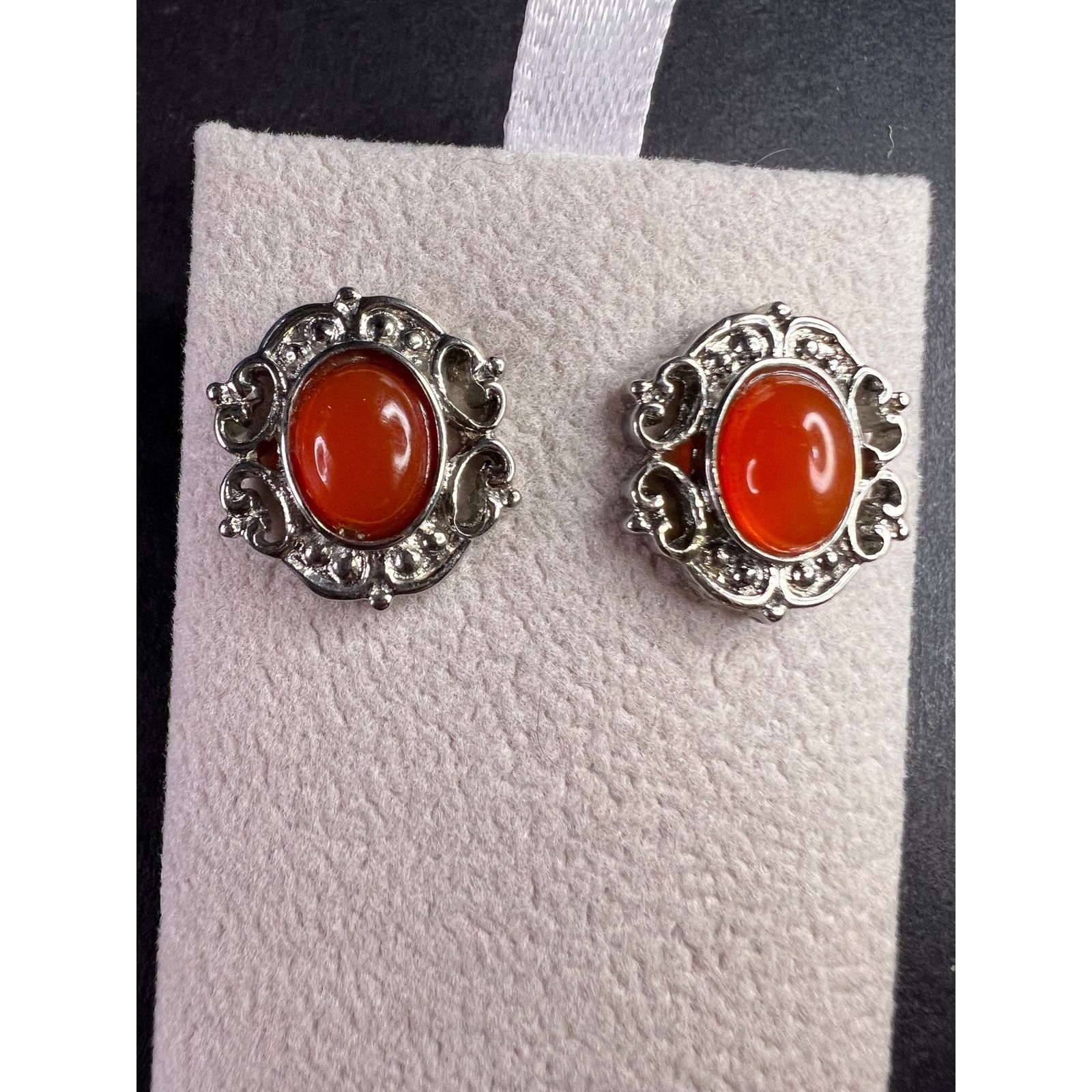 Other Carnelian stainless steel stud earrings Size ONE SIZE - 11 Thumbnail