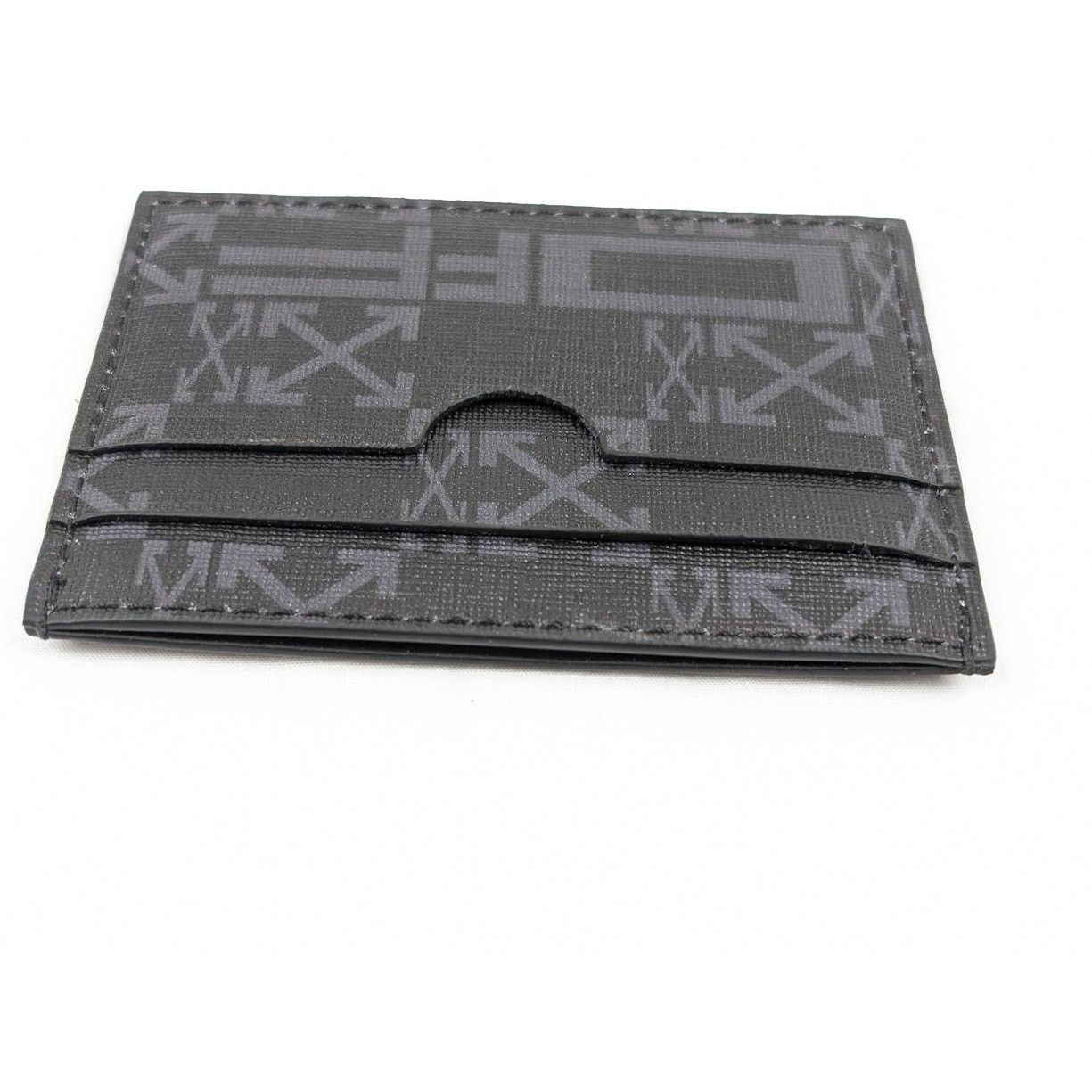 Off-White o1rshd1 Size:OS/Allover Simple Card Case Black/Dark Grey Size ONE SIZE - 4 Thumbnail