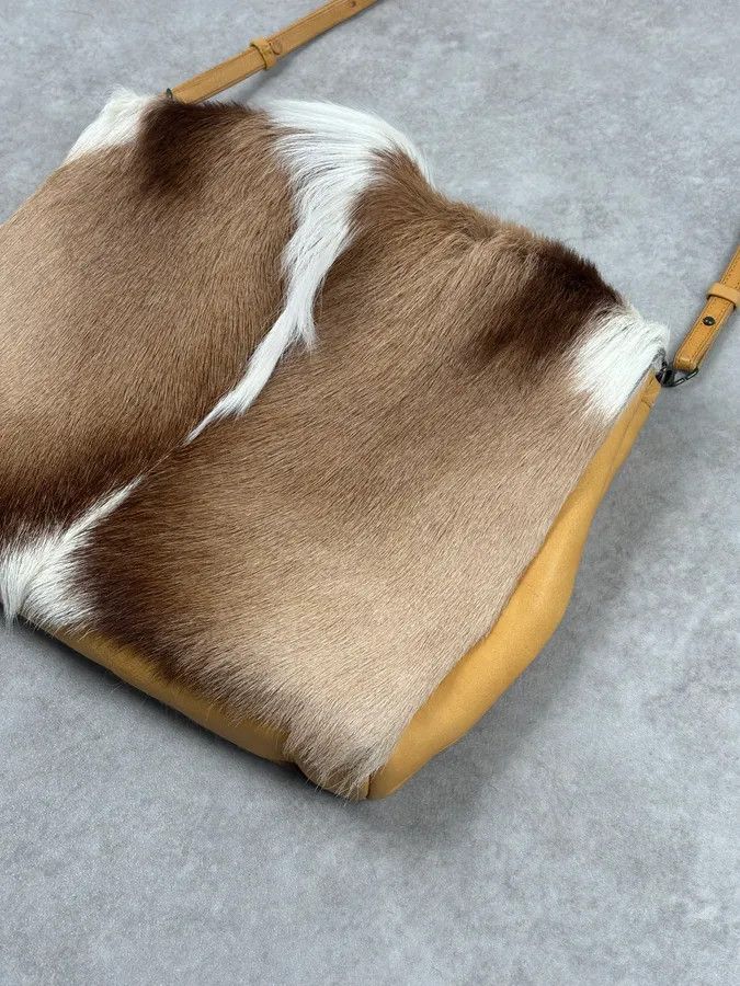 Dries Van Noten SS2015 Dries Van Noten Fur Beige Leather Shoulder Bag Size ONE SIZE - 8 Thumbnail