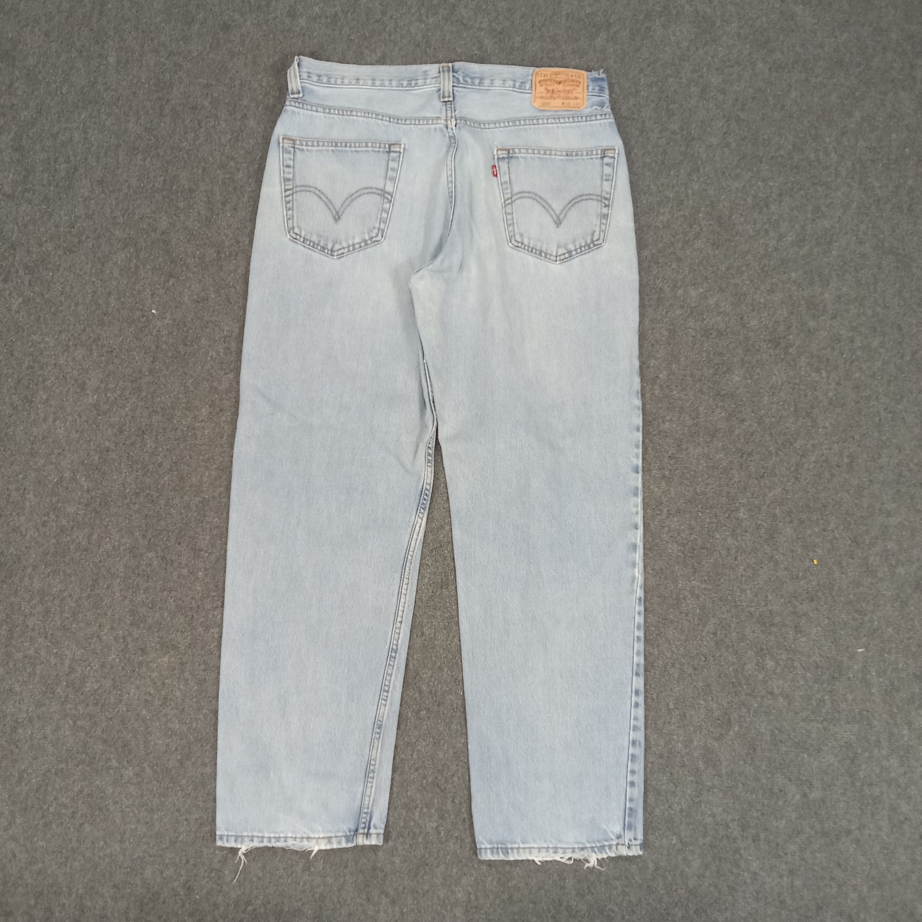 Levi's × Vintage Levi's 550 American Distressed Denim Jeans Size US 35 - 5 Thumbnail