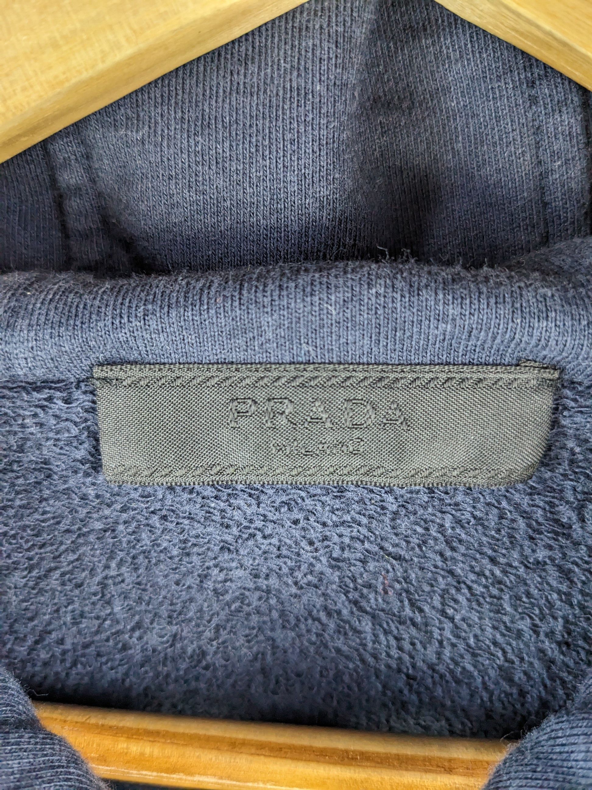 Prada Prada Hoodie Plain Zipper Jacket Size US XS / EU 42 / 0 - 9 Thumbnail