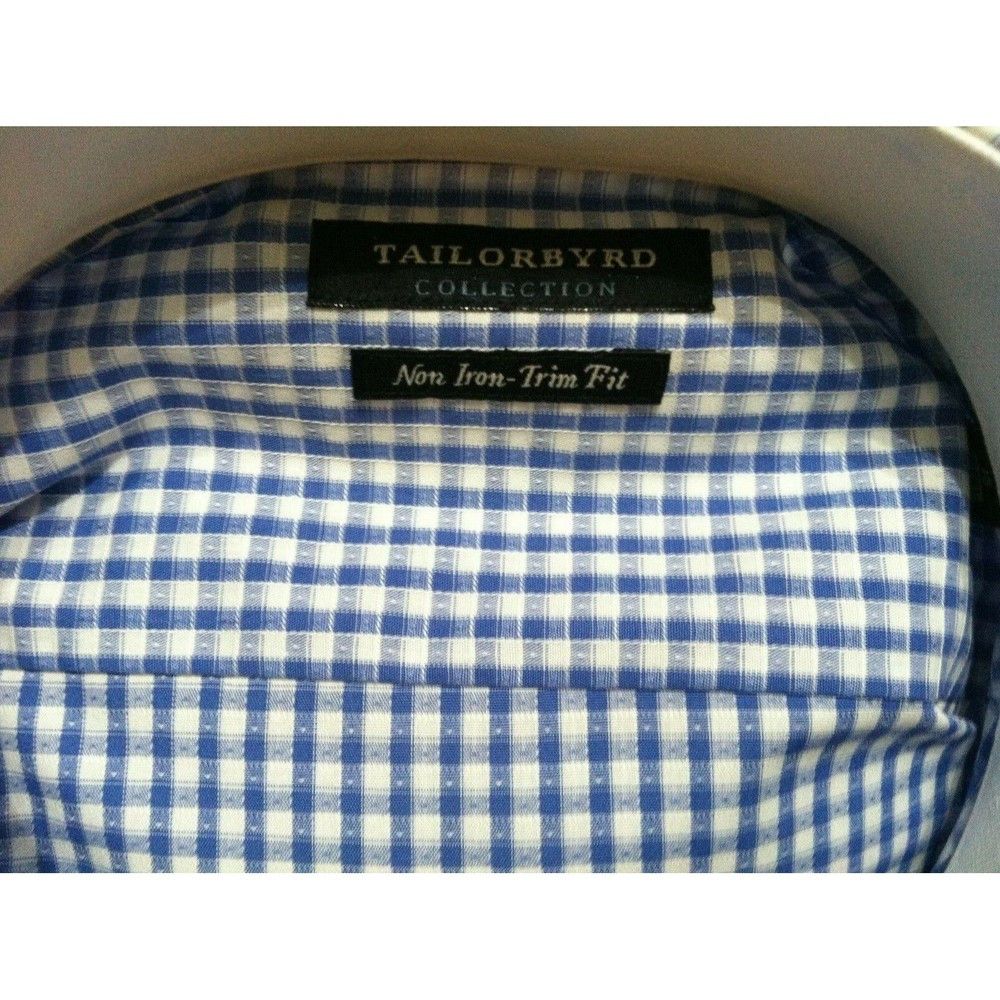 Tailorbyrd TAILORBYRD MENS NEW BLUE 100%COTTON DRESS SHIRT 16/34-35 Size US L / EU 52-54 / 3 - 3 Thumbnail