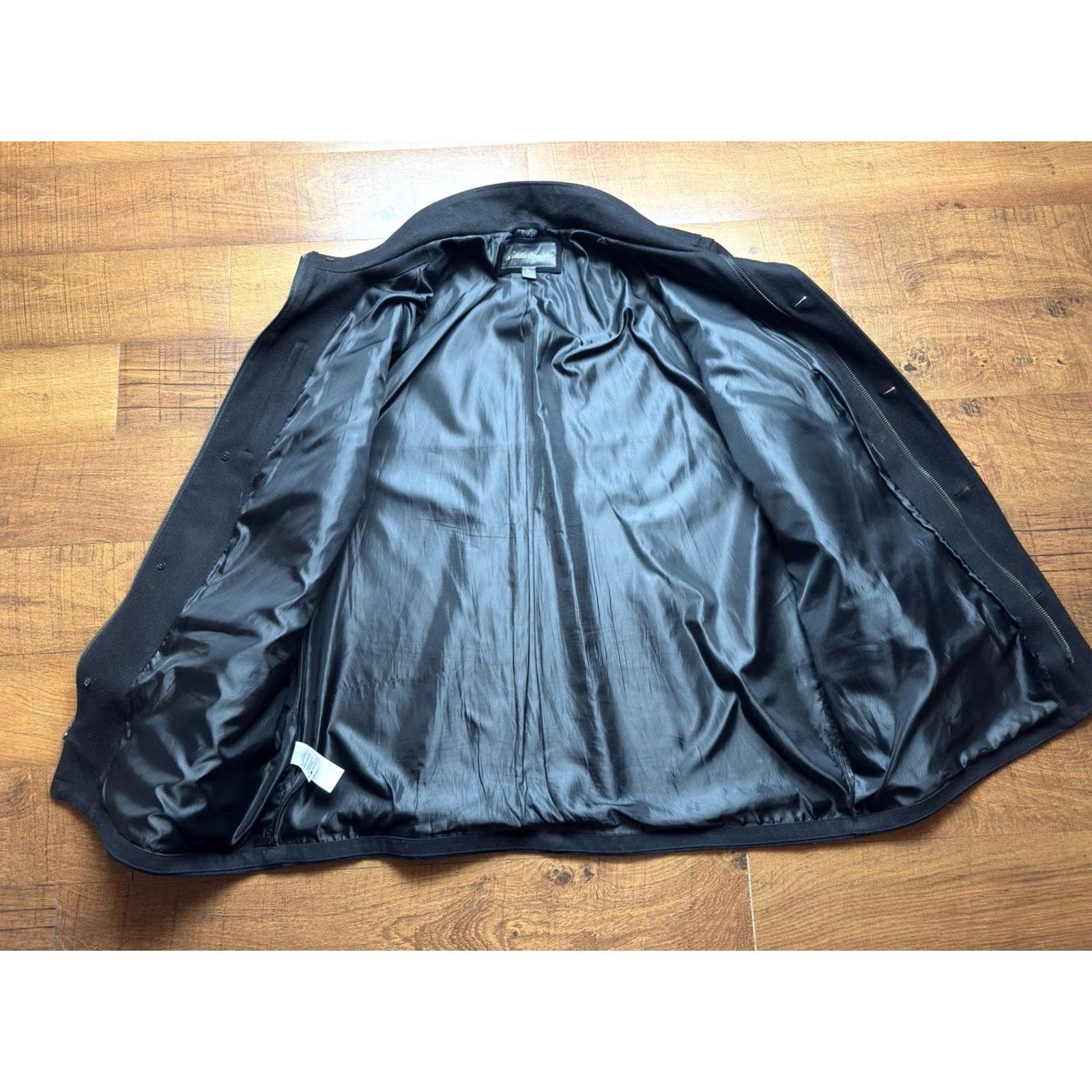 Eddie Bauer EDDIE BAUER Wool Bulman Creek Mackinaw Chore Coat Jacket Black Mens 3XL -READ Size US XXL / EU 58 / 5 - 4 Thumbnail