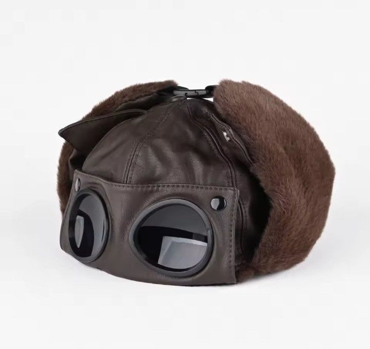 Other Y2K Aviator Bomber Hat – PU Leather Faux Fur Pilot Cap Size ONE SIZE - 16 Thumbnail