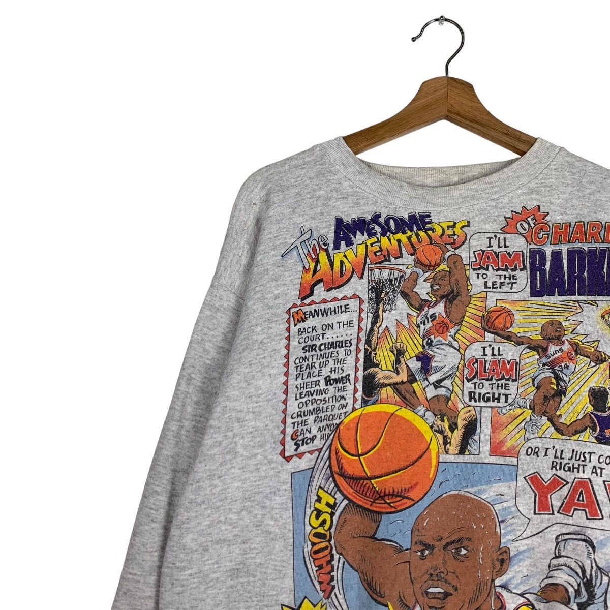 Other Vintage Charles Barkley Phoenix Sun Sweatshirts #0693-C32 Size US L / EU 52-54 / 3 - 6 Thumbnail