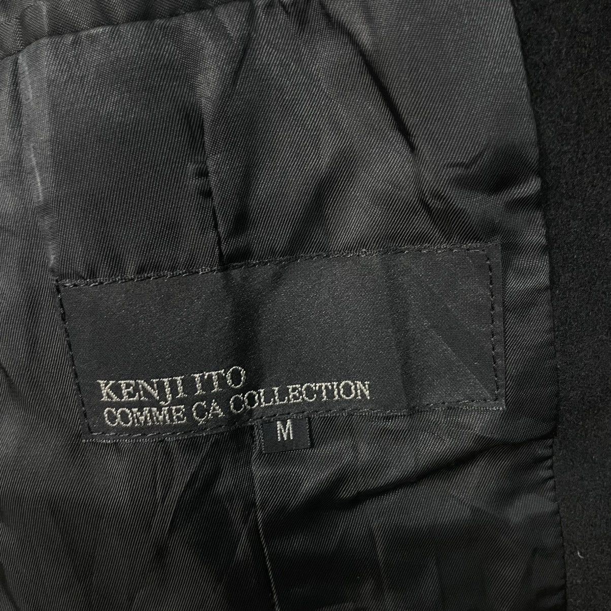 Comme Ca Ism Kenji Ito Comme Ca Collection Black Wool Coat Size US M / EU 48-50 / 2 - 17 Thumbnail