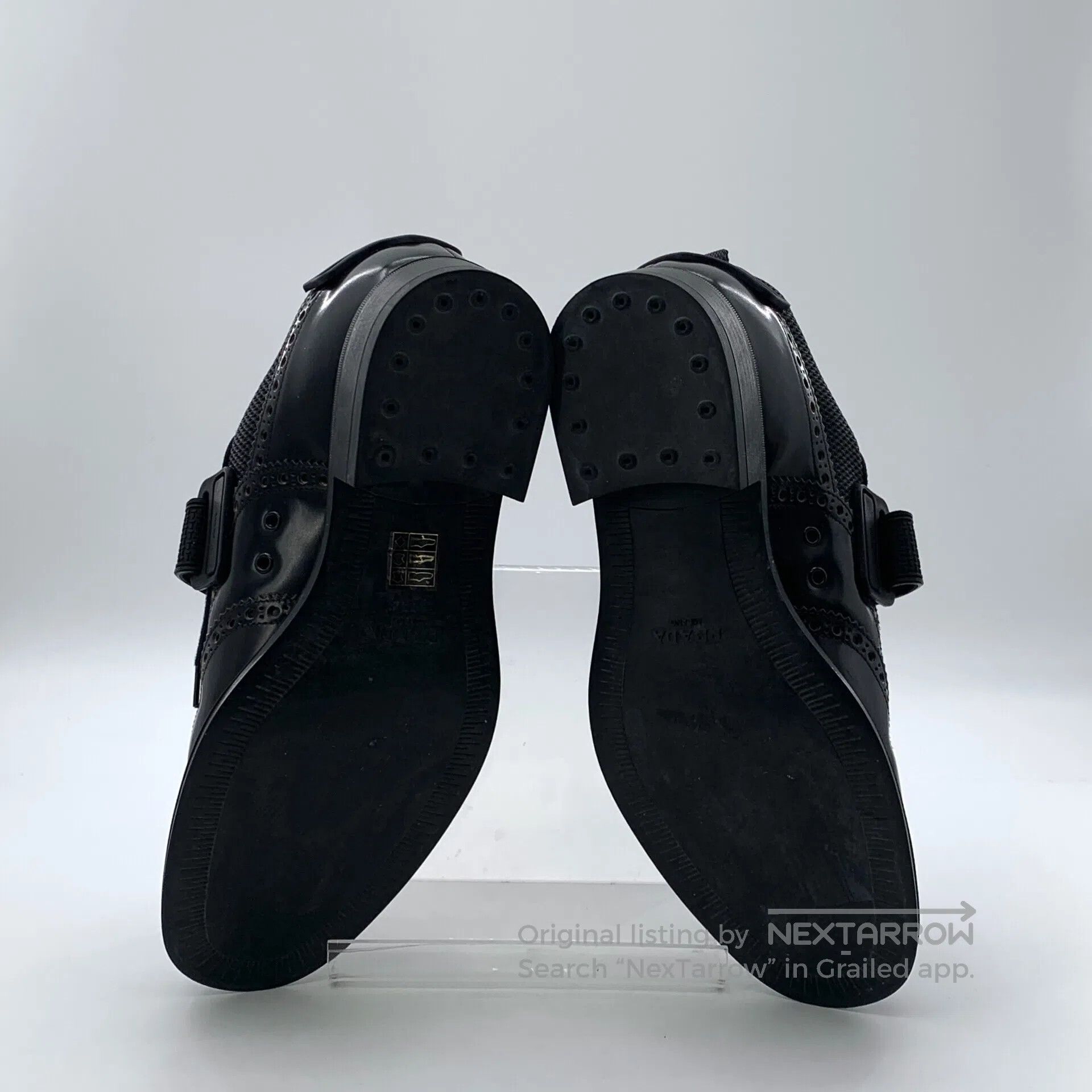 Prada Prada Black Baroque carved laced magic patch flat leather Size US 6.5 / EU 39-40 - 5 Thumbnail