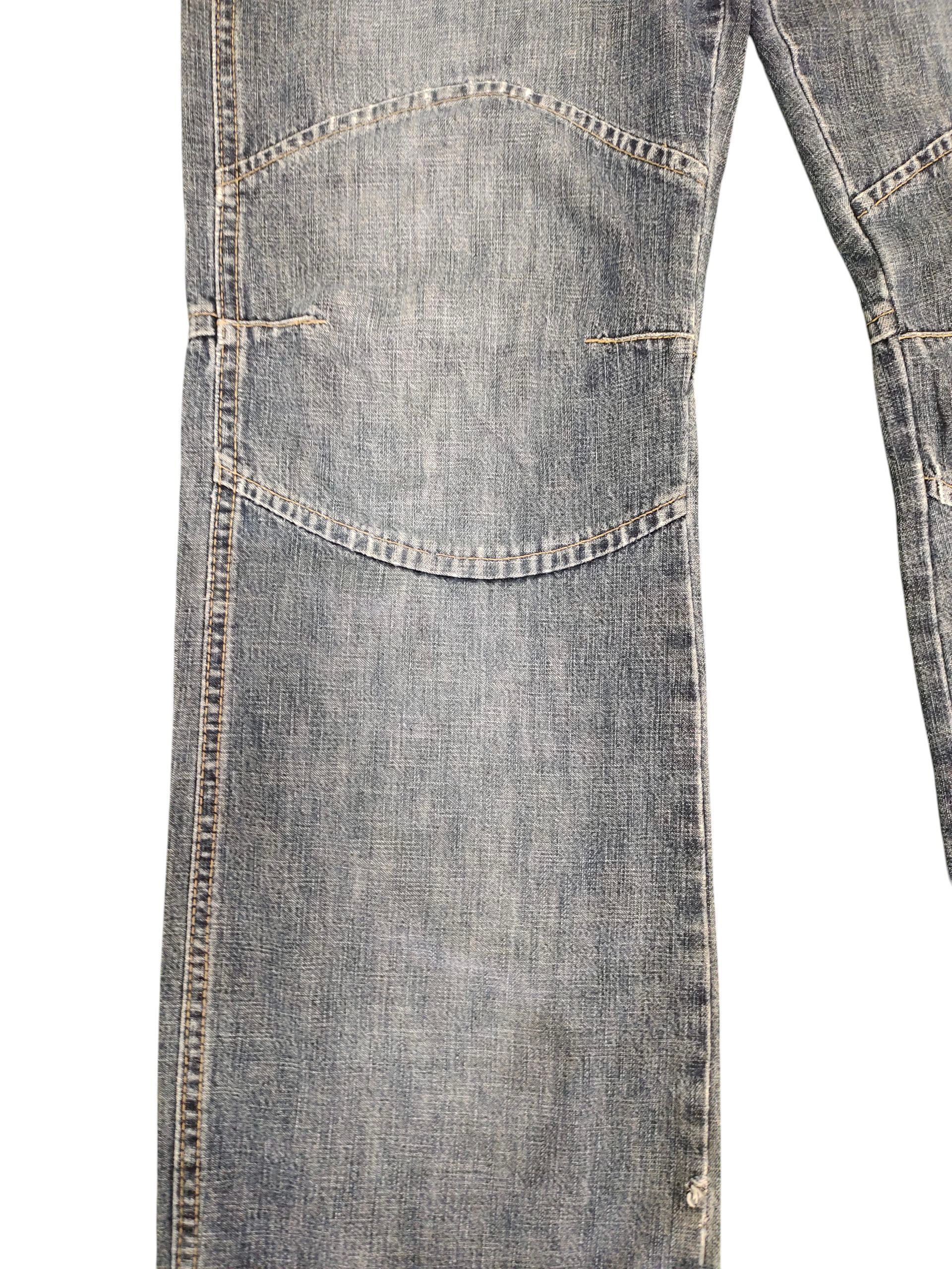 Kapital Vintage Volt Japan Biker Jeans - Distress Faded Grunge Denim Size US 32 / EU 48 - 4 Thumbnail