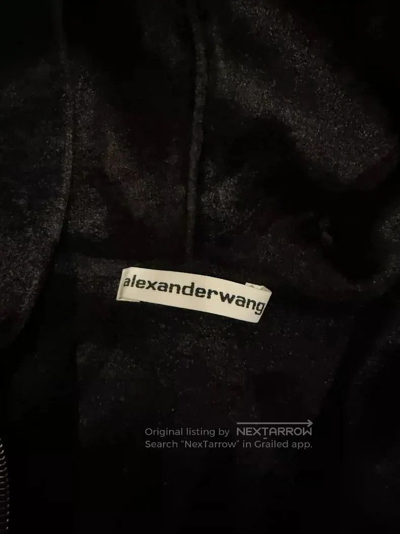Alexander Wang Alexanderwang Velvet Cropped Hoodie S. Size US S / EU 44-46 / 1 - 3 Thumbnail