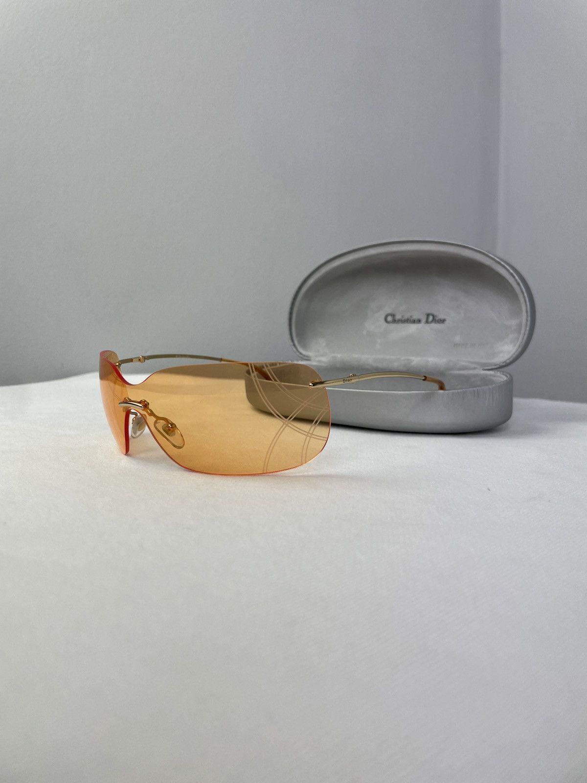 Christian Dior Monsieur Vintage Y2K Christian Dior Bowling Sunglasses With Case Size ONE SIZE - 1 Thumbnail