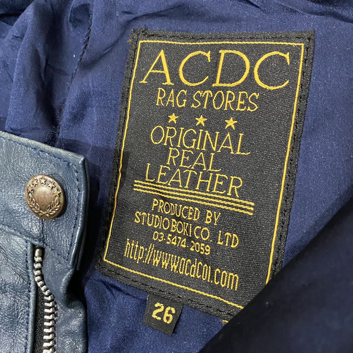 AC/DC × Genuine Leather × Vintage 🔥VINTAGES ACDC RAG STORES BOOTCUT LEATHER PANT Size US 26 / EU 42 - 10 Thumbnail