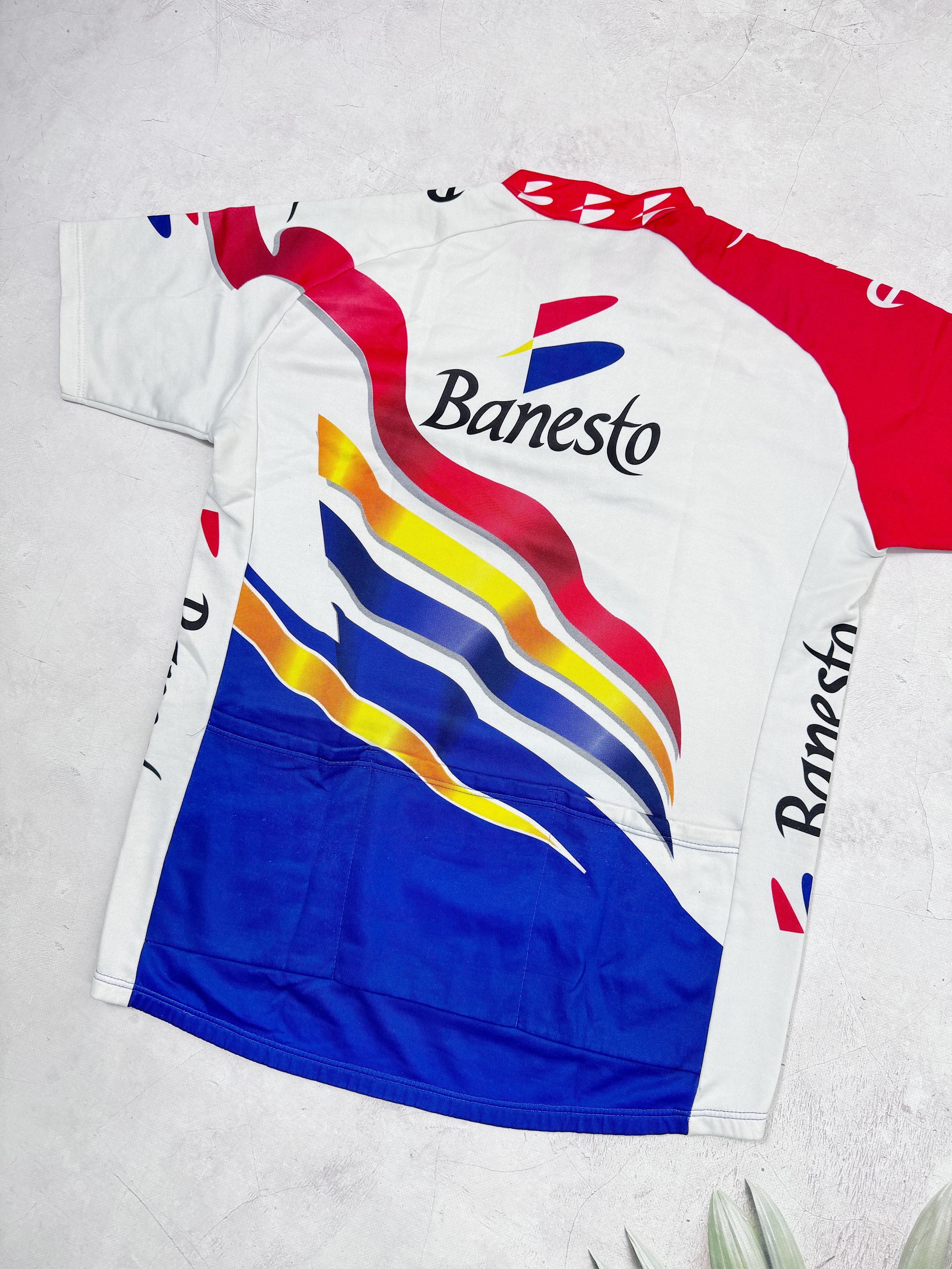 Vintage Vintage Nalini Banesto Cycling Jersey Campagnolo Size US XL / EU 56 / 4 - 8 Thumbnail