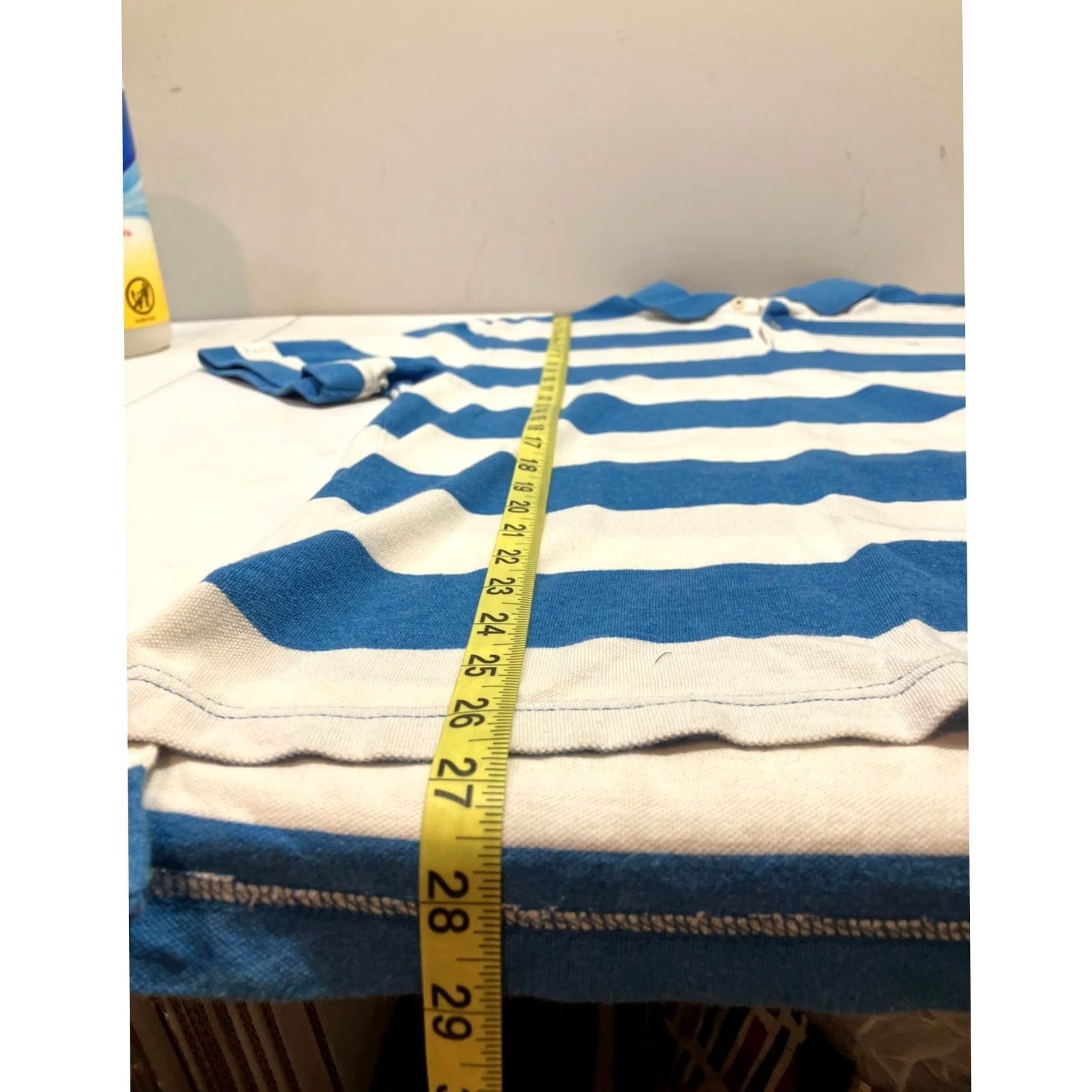 Tommy Hilfiger VINTAGE Tommy Hilfiger Rugby Polo Shirt Striped Blue White 100% Cotton Short Sleeve M Mens Polo Rugby Embroidered Logo 90s Retro Size US M / EU 48-50 / 2 - 7 Thumbnail
