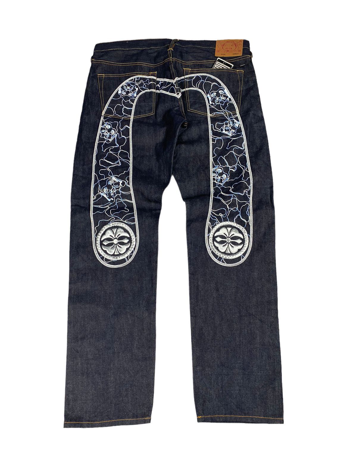 image of Longpants Evisu Selvedge Denim Jeans in Blue, Men's (Size 36)