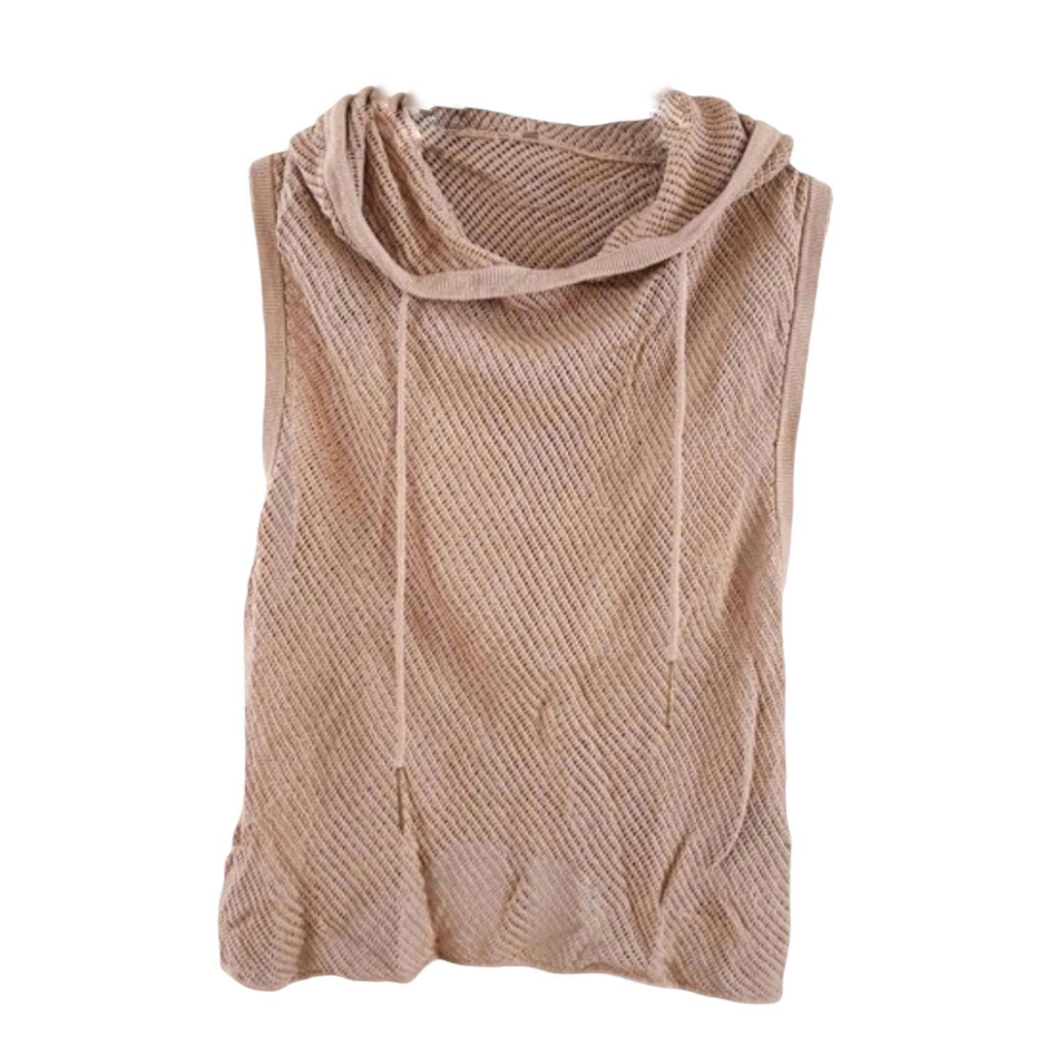 Cop Copine The Cop Copine Hooded Neutral Top Size ONE SIZE - 1 Thumbnail