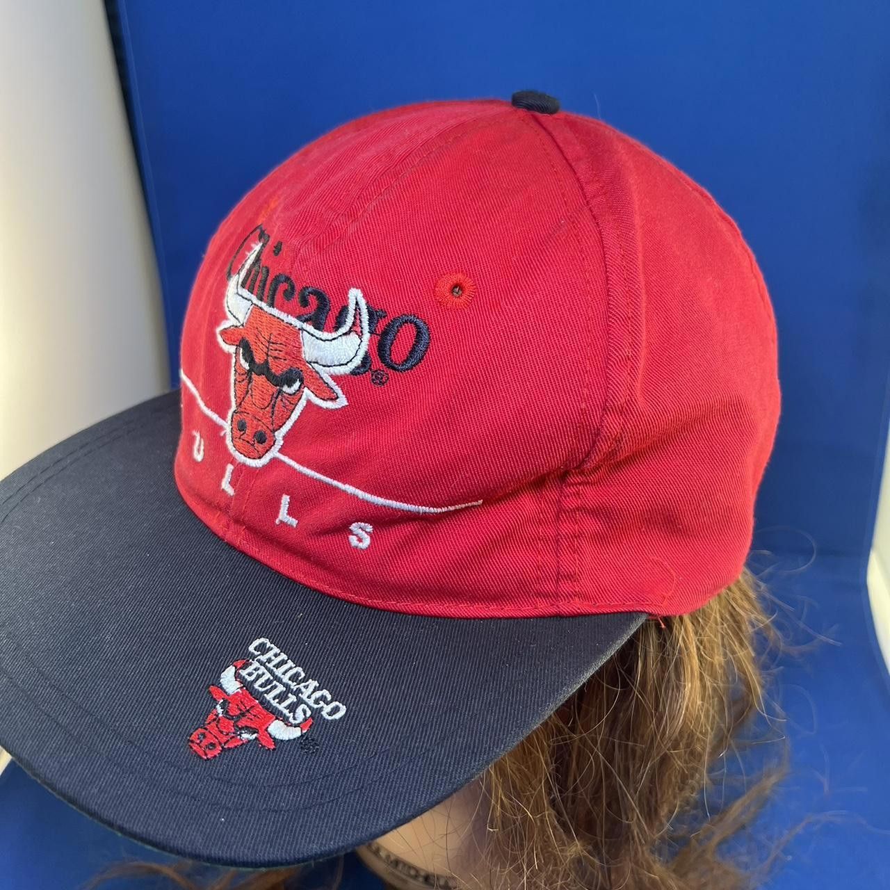 NBA Vintage Chicago Bulls Snapback Cap - Red & Black Size ONE SIZE - 3 Thumbnail