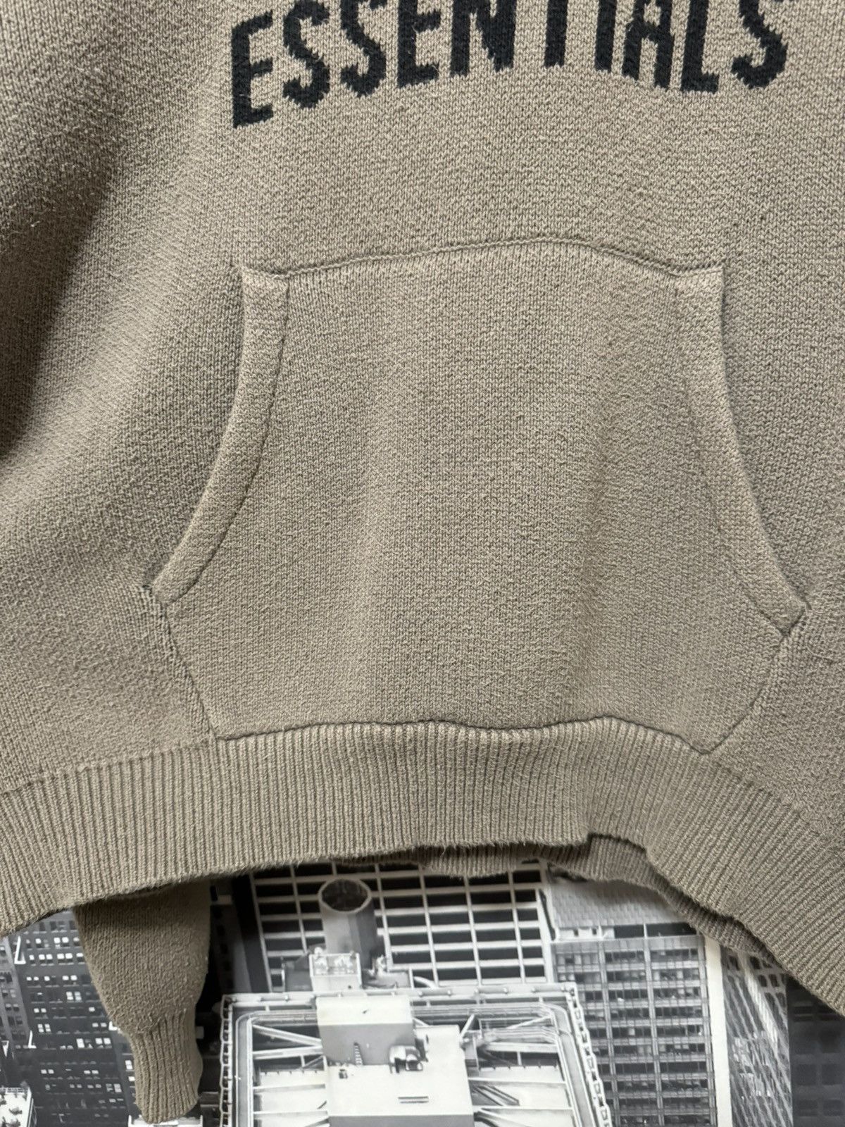 Fear of God 🔥Fear of God Essentials Knit Pullover Hoodie Taupe SZ Small Size US S / EU 44-46 / 1 - 2 Thumbnail