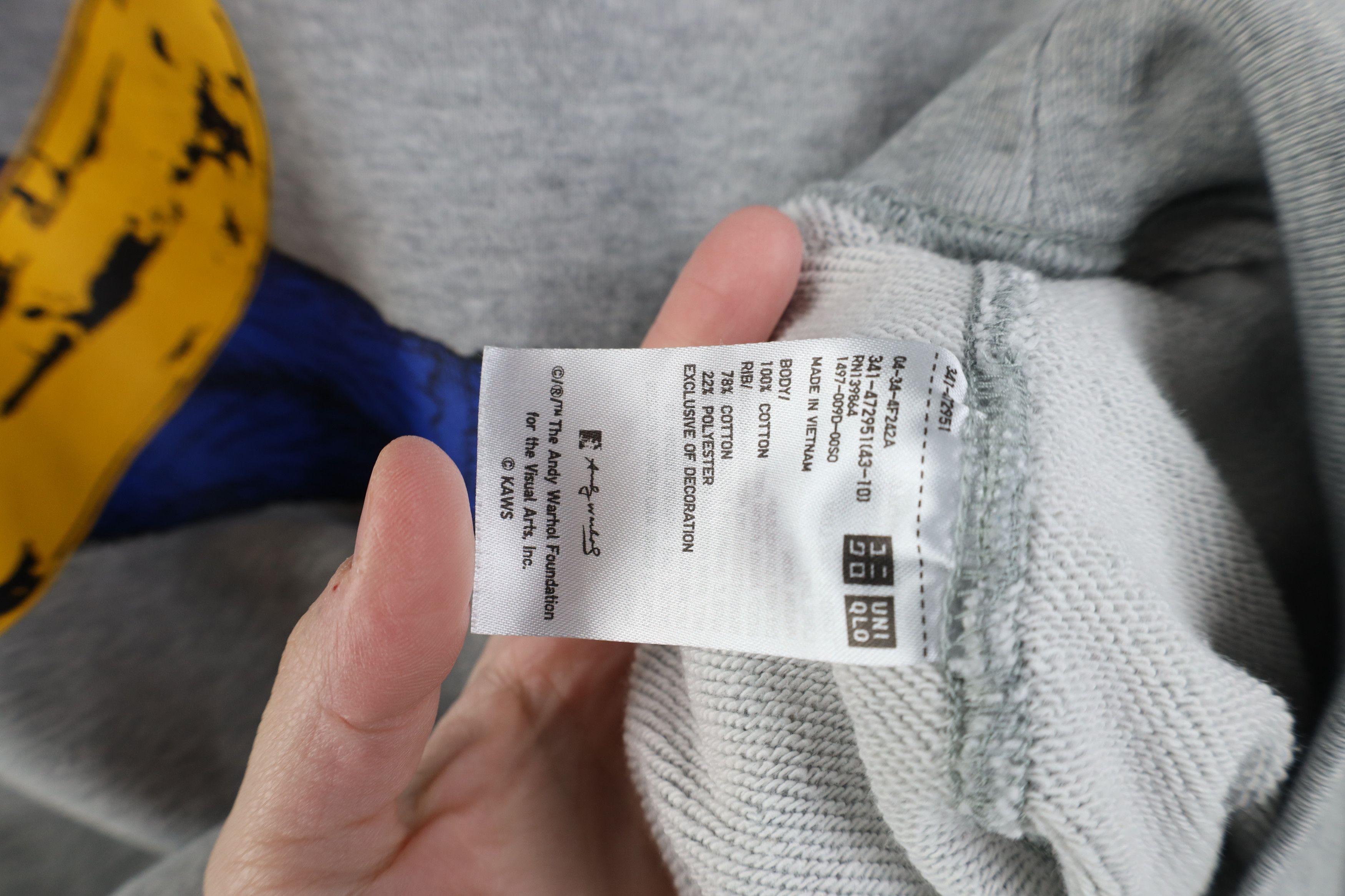 Uniqlo Uniqlo x Kaws x Andy Warhol Art French Terry Sweatshirt Gray Size US M / EU 48-50 / 2 - 9 Thumbnail