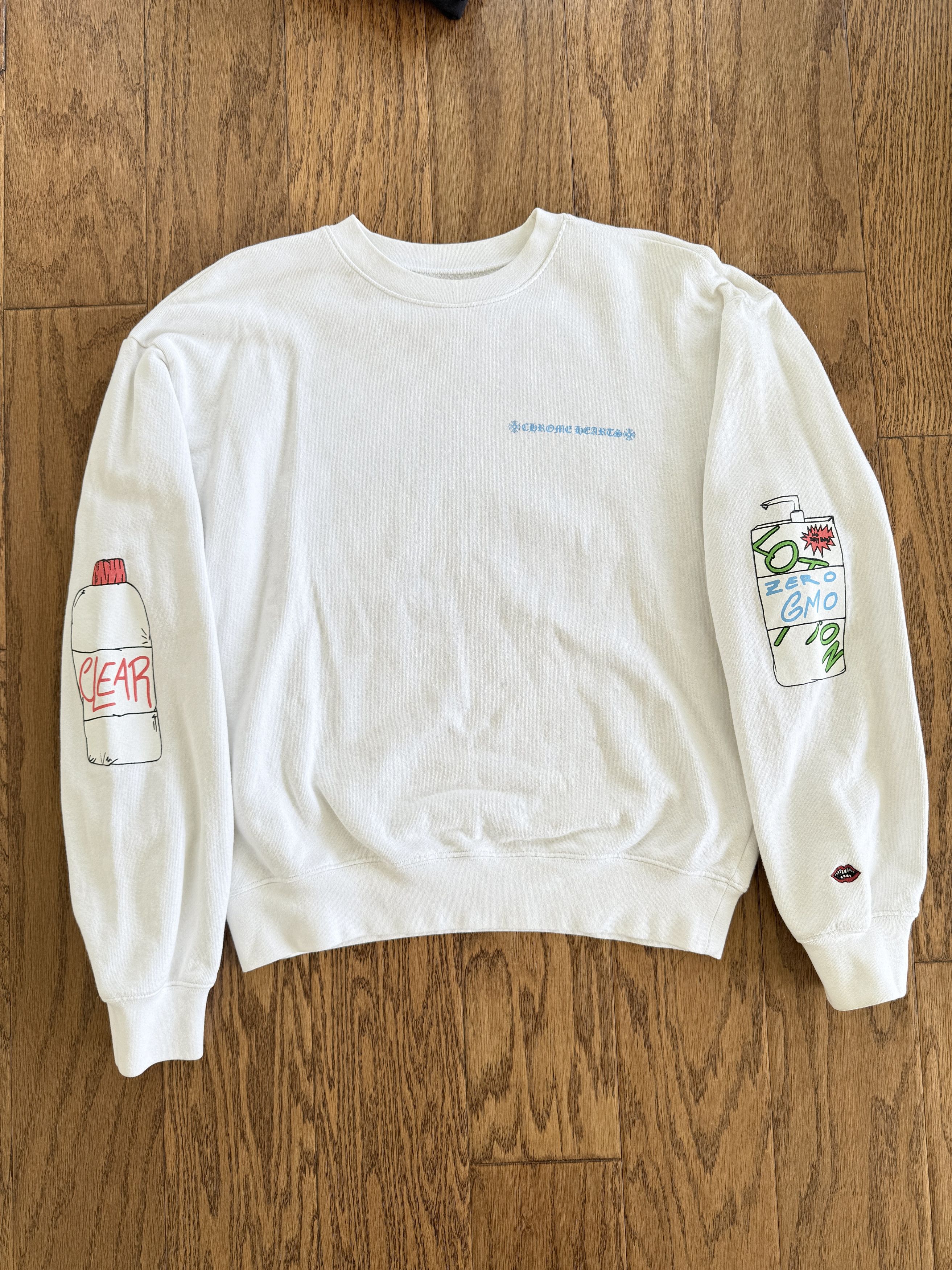 Chrome Hearts CH Matty Boy RetroCycle White Sweater Size US M / EU 48-50 / 2 - 4 Thumbnail