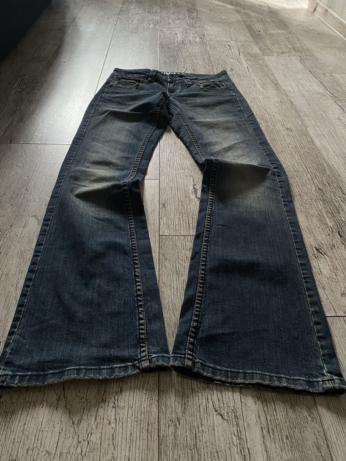 パンツ 00s archive bondage flare denim 00*s Obelisk Archive Fringe Flare Jeans obelisk archive