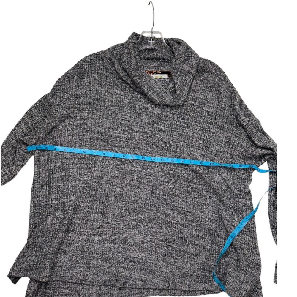 Designer Anthropologie l Maeve Gray Ribbed Oversized Sweater Medium Size M / US 6-8 / IT 42-44 - 4 Thumbnail