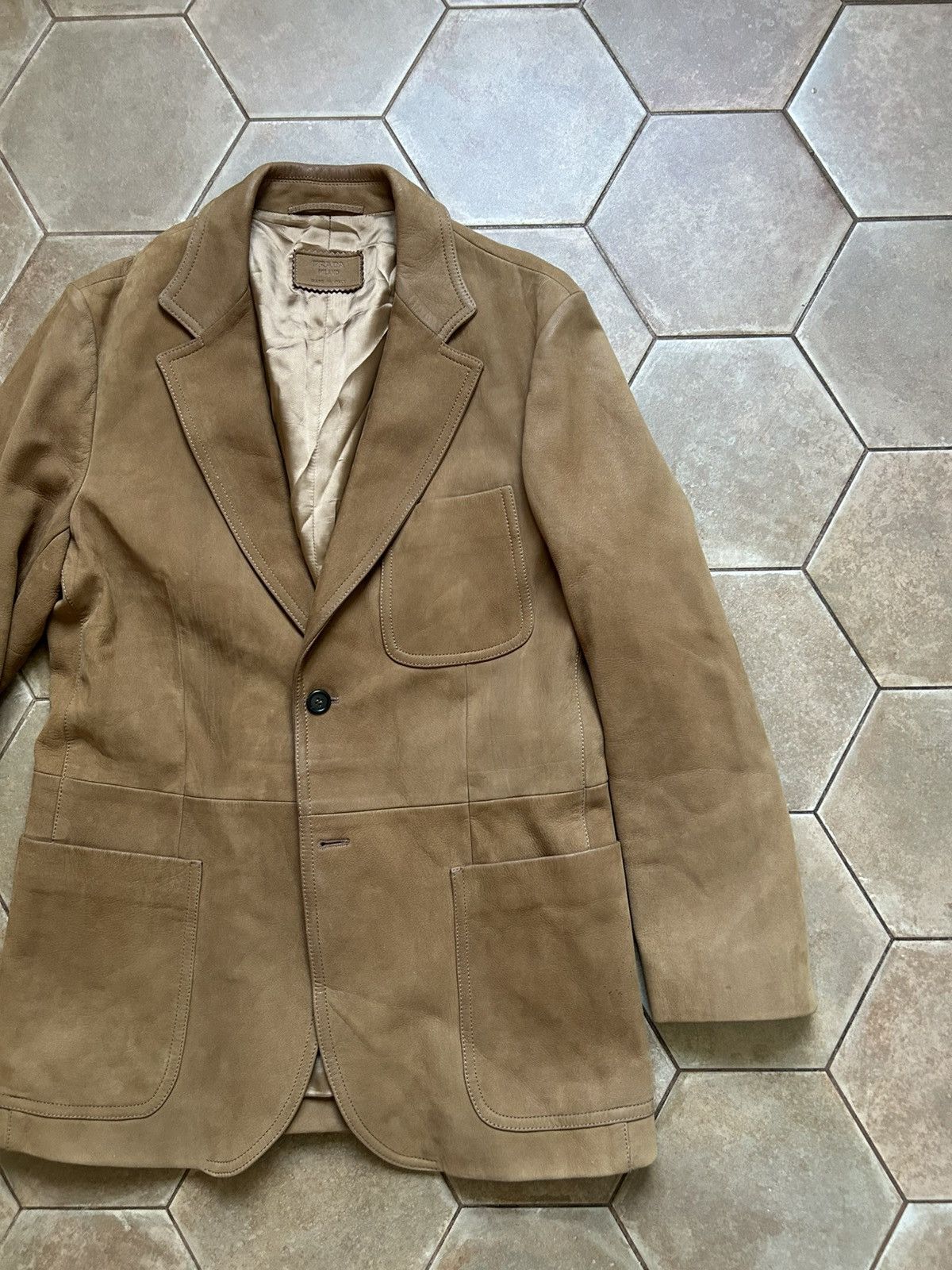 Prada Prada leather blazer Size US M / EU 48-50 / 2 - 3 Thumbnail