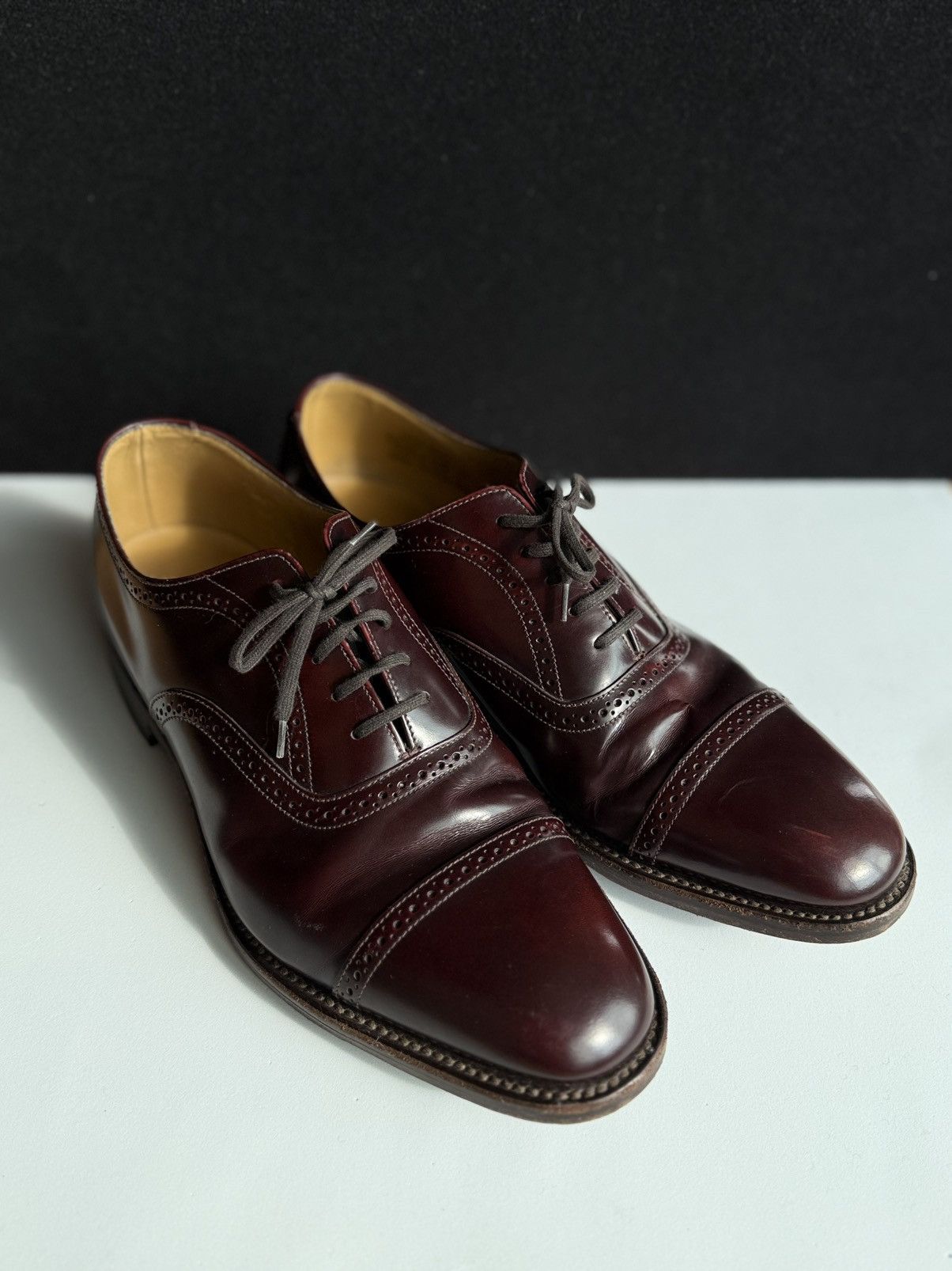 Luxury Loake Brown Leather Brogue Shoes Style 206R 28Cm, Men's (Size 9)