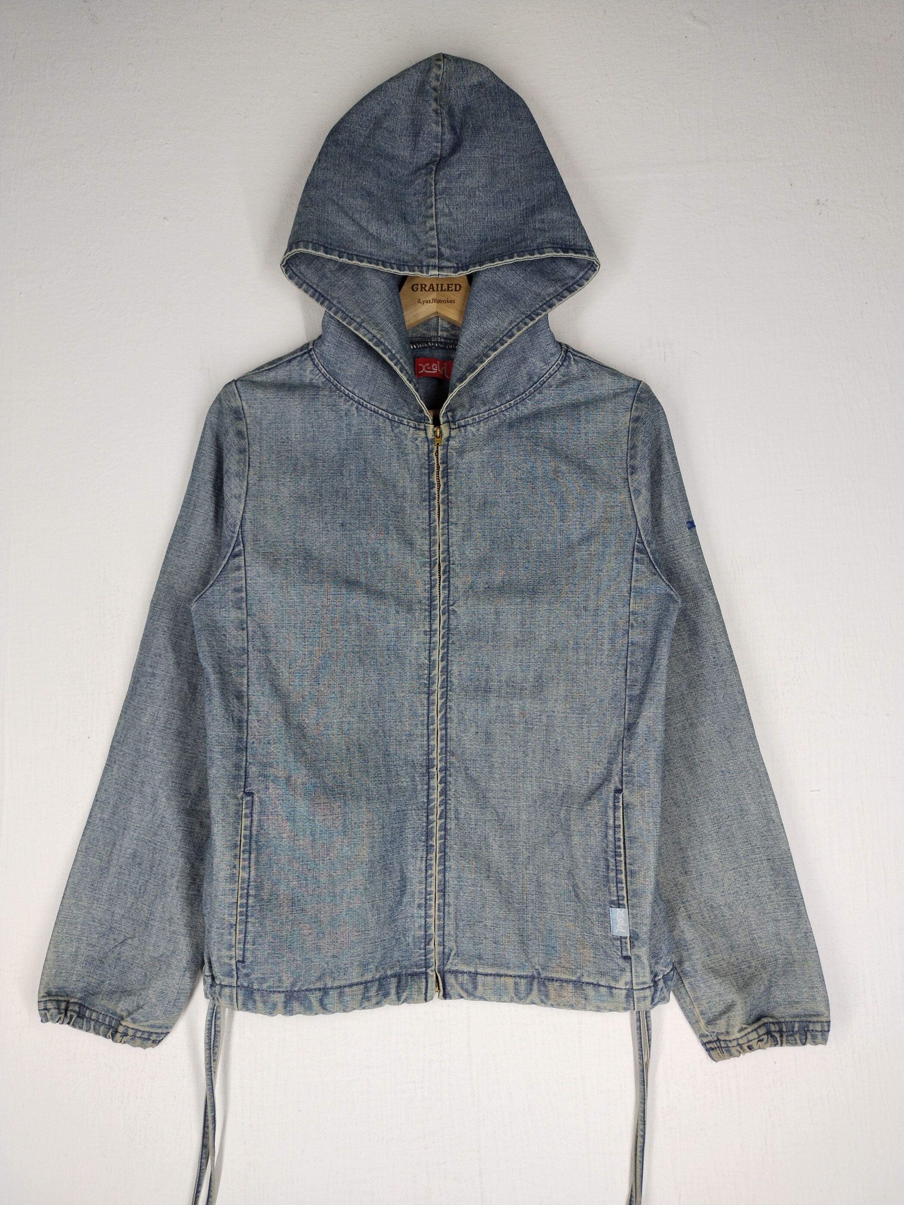 Japanese Brand Vintage X-Girl Japanese Brand Wash Acid Wash Hoodie Jacket Size US M / EU 48-50 / 2 - 1 Thumbnail