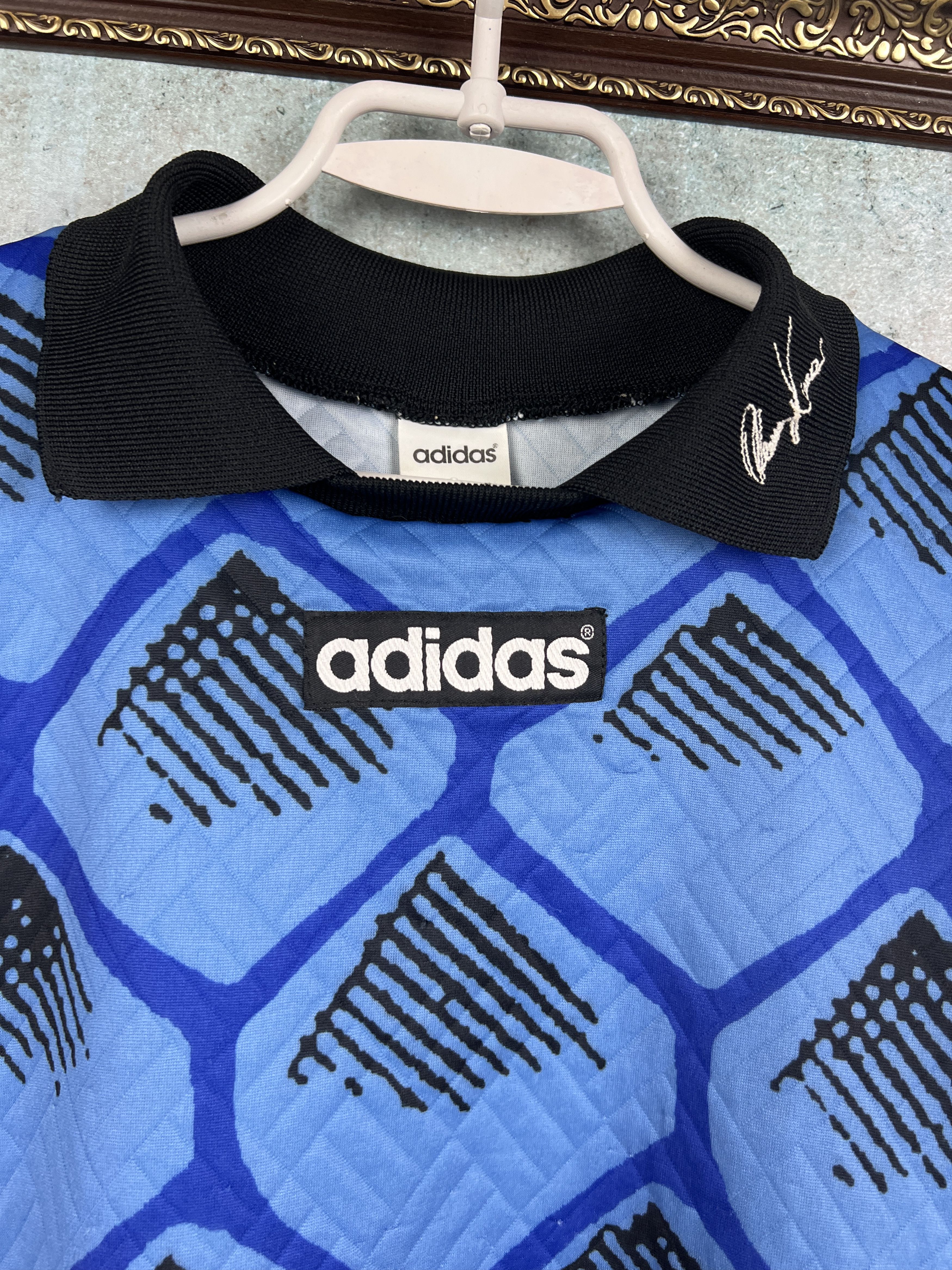 Adidas Vintage Goalkeeper Football Shirt Kahn Soccer Jersey Trikot Size US L / EU 52-54 / 3 - 3 Thumbnail