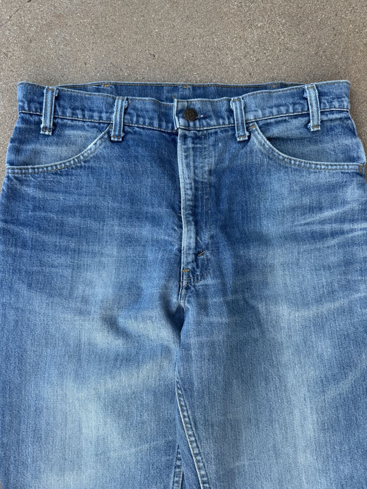 Levi's × Vintage Vtg 70’s Levi’s 646 Orange Tab Bellbottom Flare Jeans 35x32 Size US 35 - 5 Thumbnail