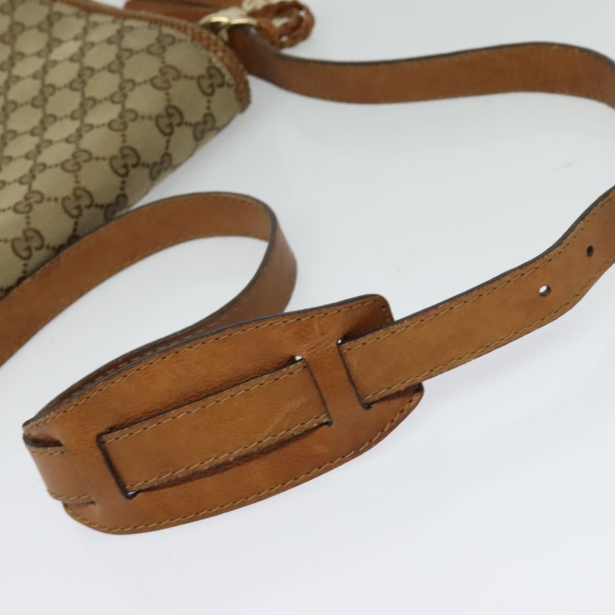 Gucci GUCCI GG Canvas Shoulder Bag Beige Gold Size ONE SIZE - 7 Thumbnail