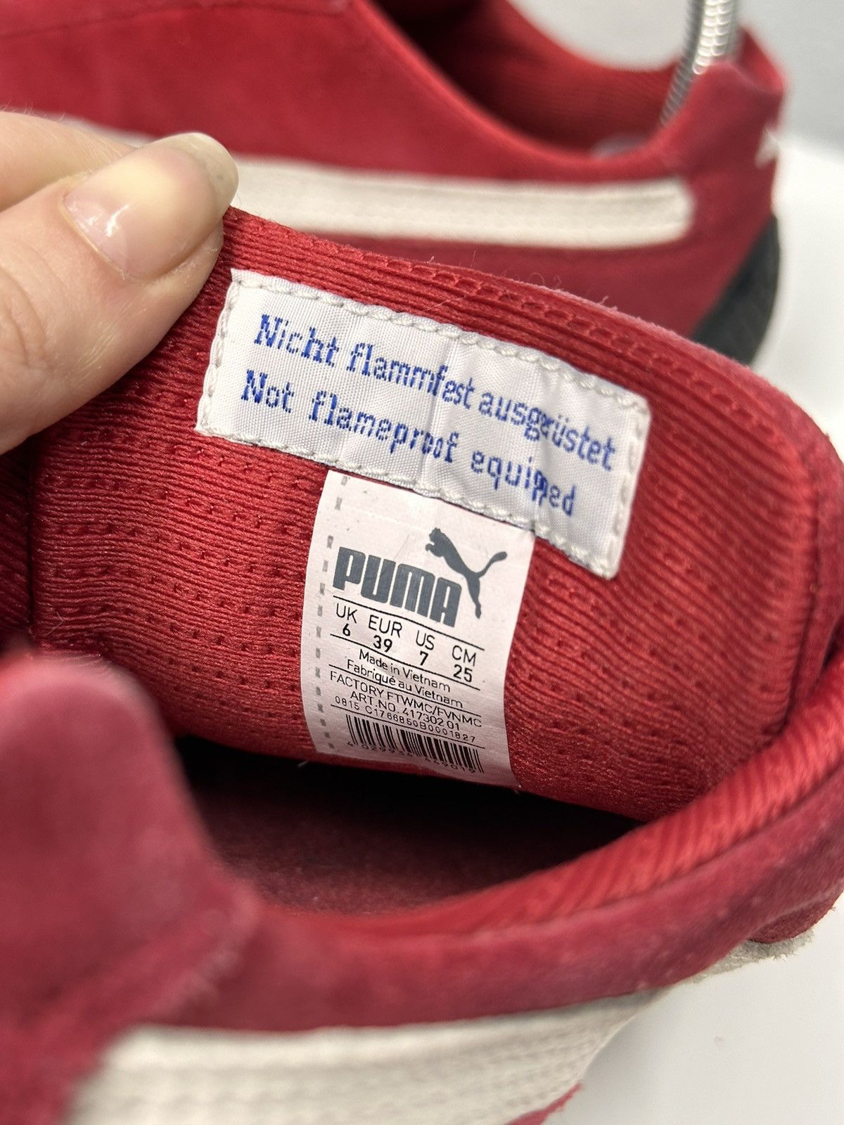 Puma Vintage Sneakers Puma Speed Y2K Avantgarde Red Balenciaga Size US 9 / IT 39 - 13 Thumbnail