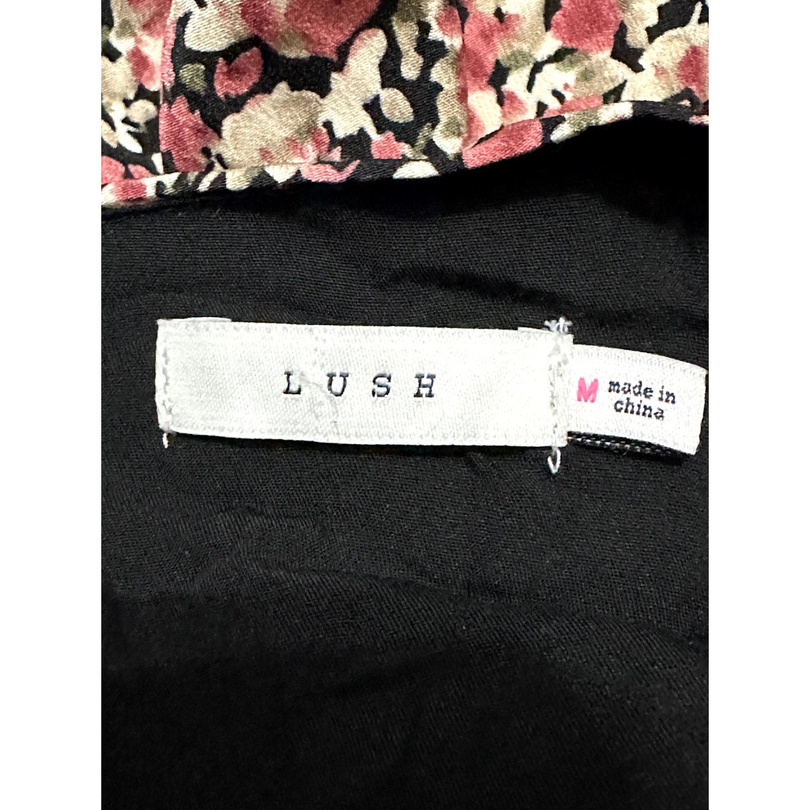 Other Lush Mini Dress Floral Pattern Long Puff Sleeve Multi M NWOT Size M / US 6-8 / IT 42-44 - 8 Thumbnail