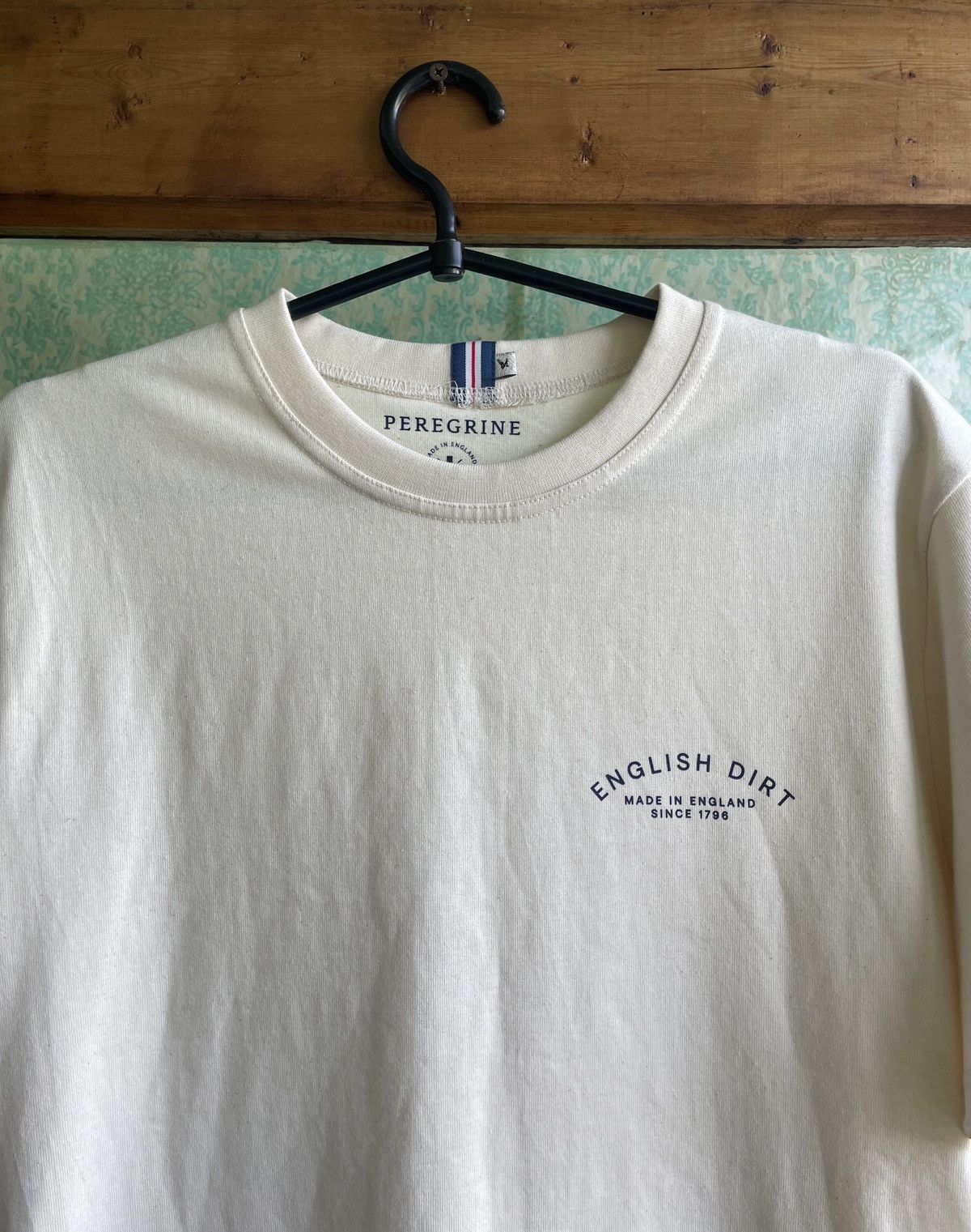 Peregrine Peregrine English Dirt Cotton Crew T-Shirt Off White Size US M / EU 48-50 / 2 - 2 Thumbnail