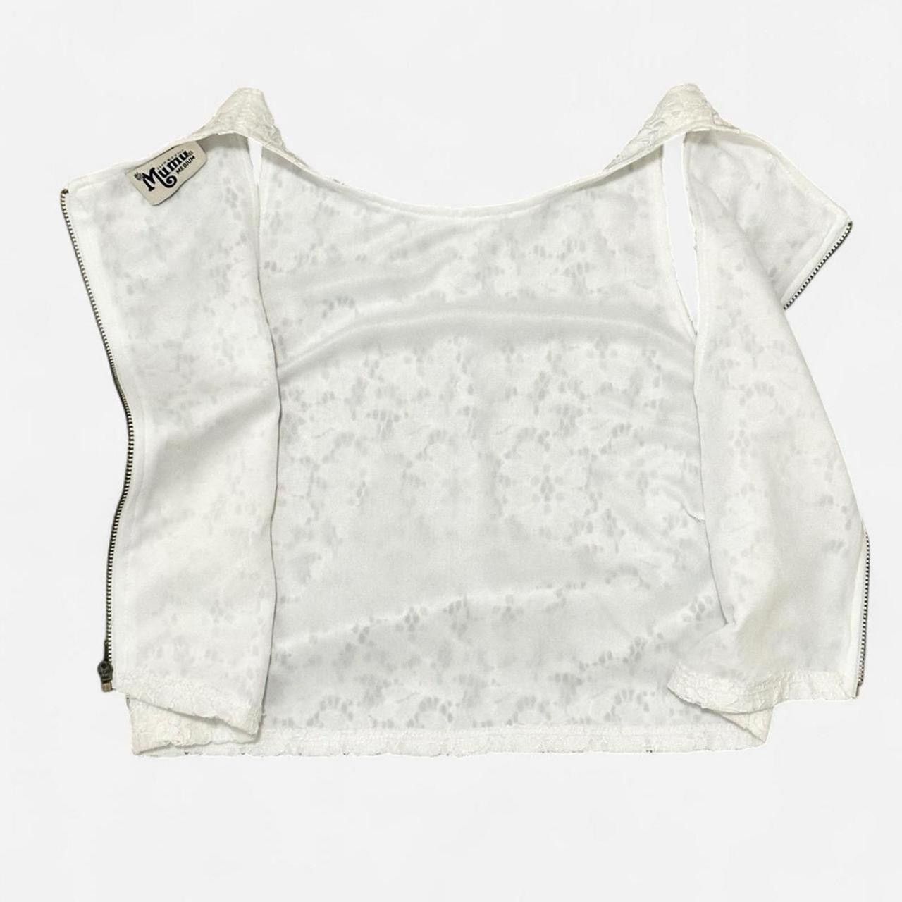 Show Me Your MuMu Show Me Your Mumu White lace cropped sleeveless top eyelet Size M / US 6-8 / IT 42-44 - 4 Thumbnail