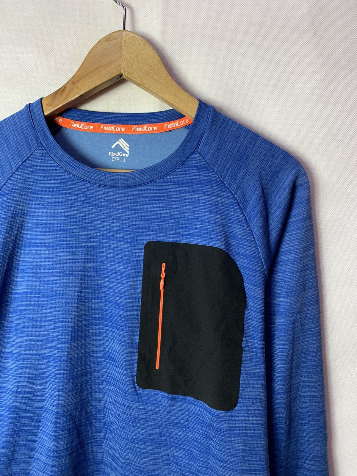 Japanese Brand Fieldcore Single Pocket Polyester Longsleeves Outdoor Gear Size US L / EU 52-54 / 3 - 2 Thumbnail