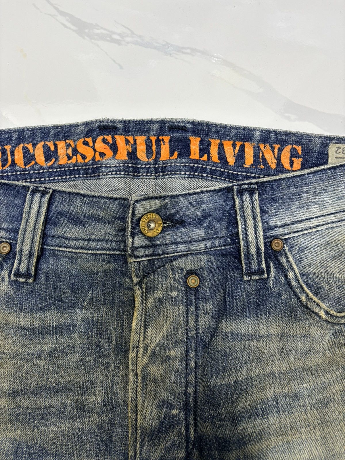 Diesel Diesel Rusty Thrashed Ripped Distressed Denim Jean Size US 36 / EU 52 - 11 Thumbnail