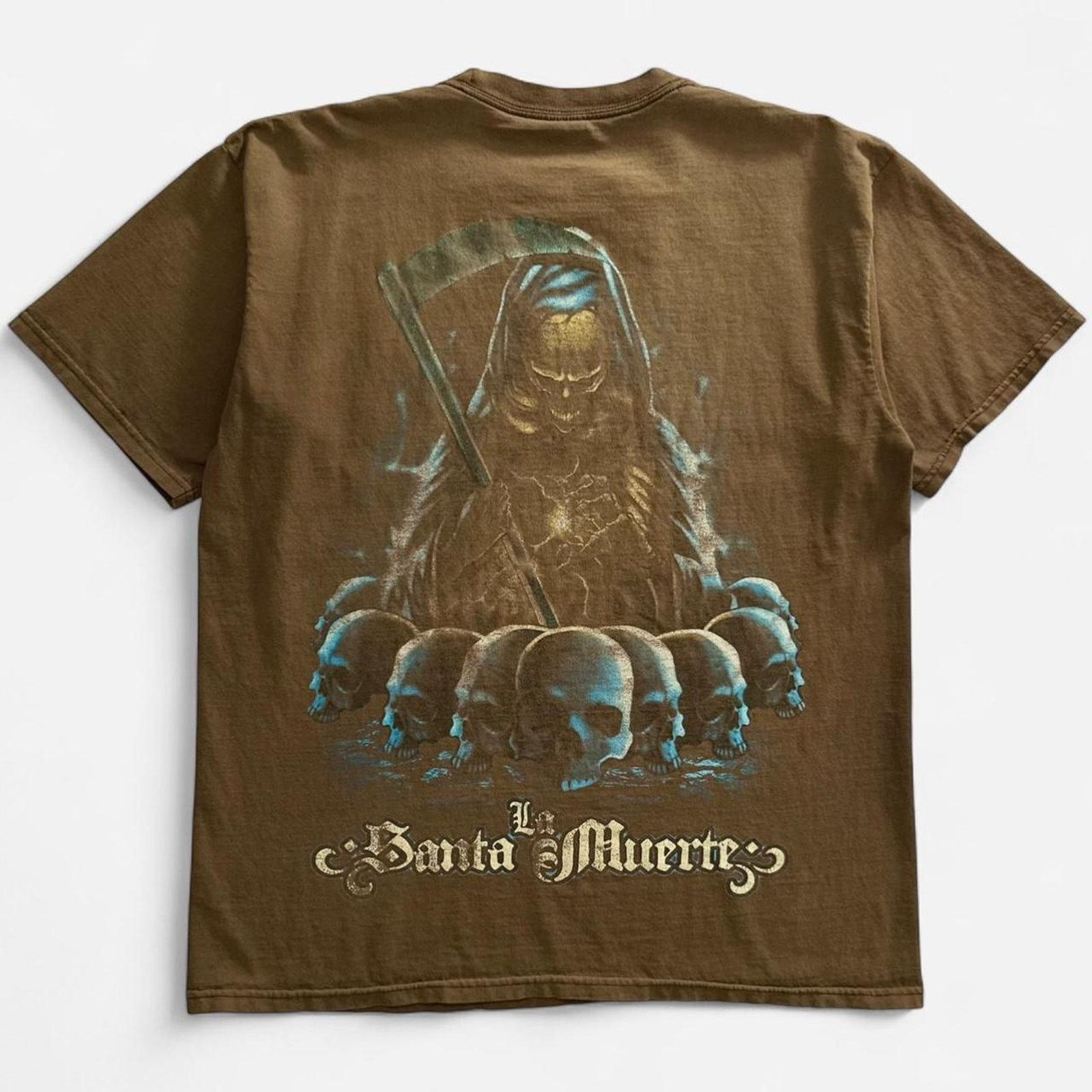 La Santa Muerte Grim Reaper Skate Mexico Grunge Y2K Tee