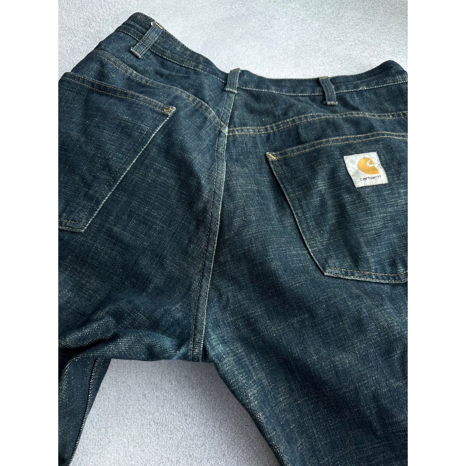 Carhartt VTG Carhartt Dirty Denim Baggy Staff Pant Jeans Size US 34 / EU 50 - 5 Thumbnail
